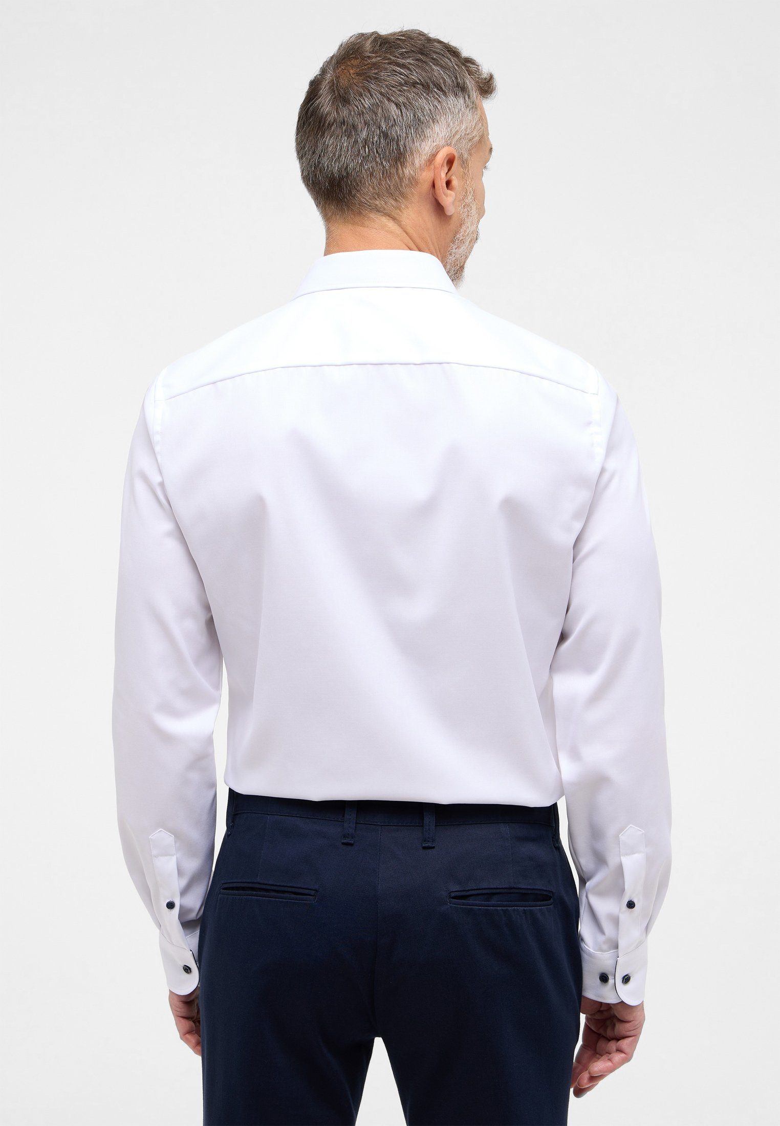 Eterna Overhemd met lange mouwen Slim fit NON IRON (strijkvrij)