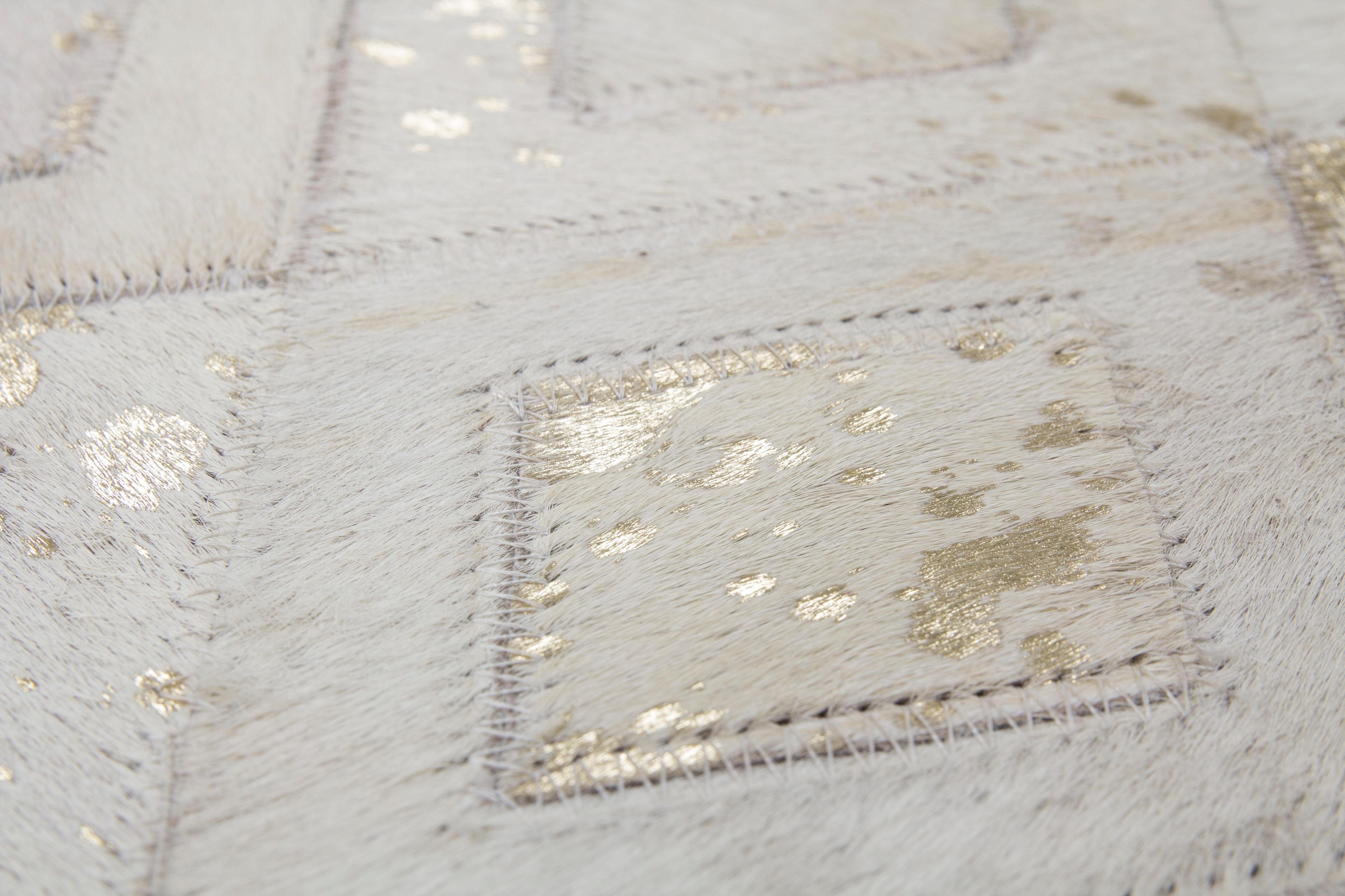 my home Leren vloerkleed Arno elk kleed is uniek, woonkamer