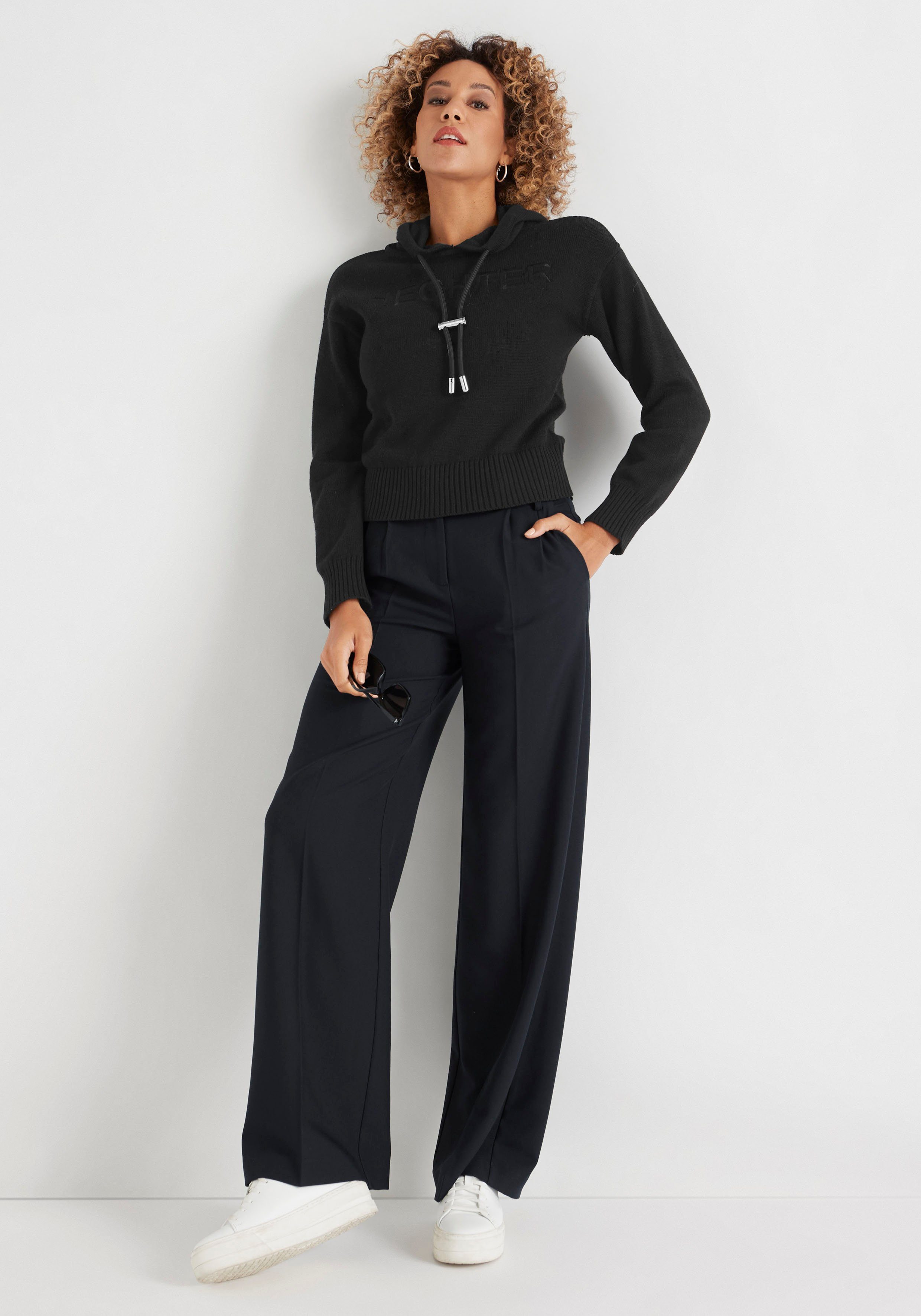 HECHTER PARIS Pantalon met wijde pijpen