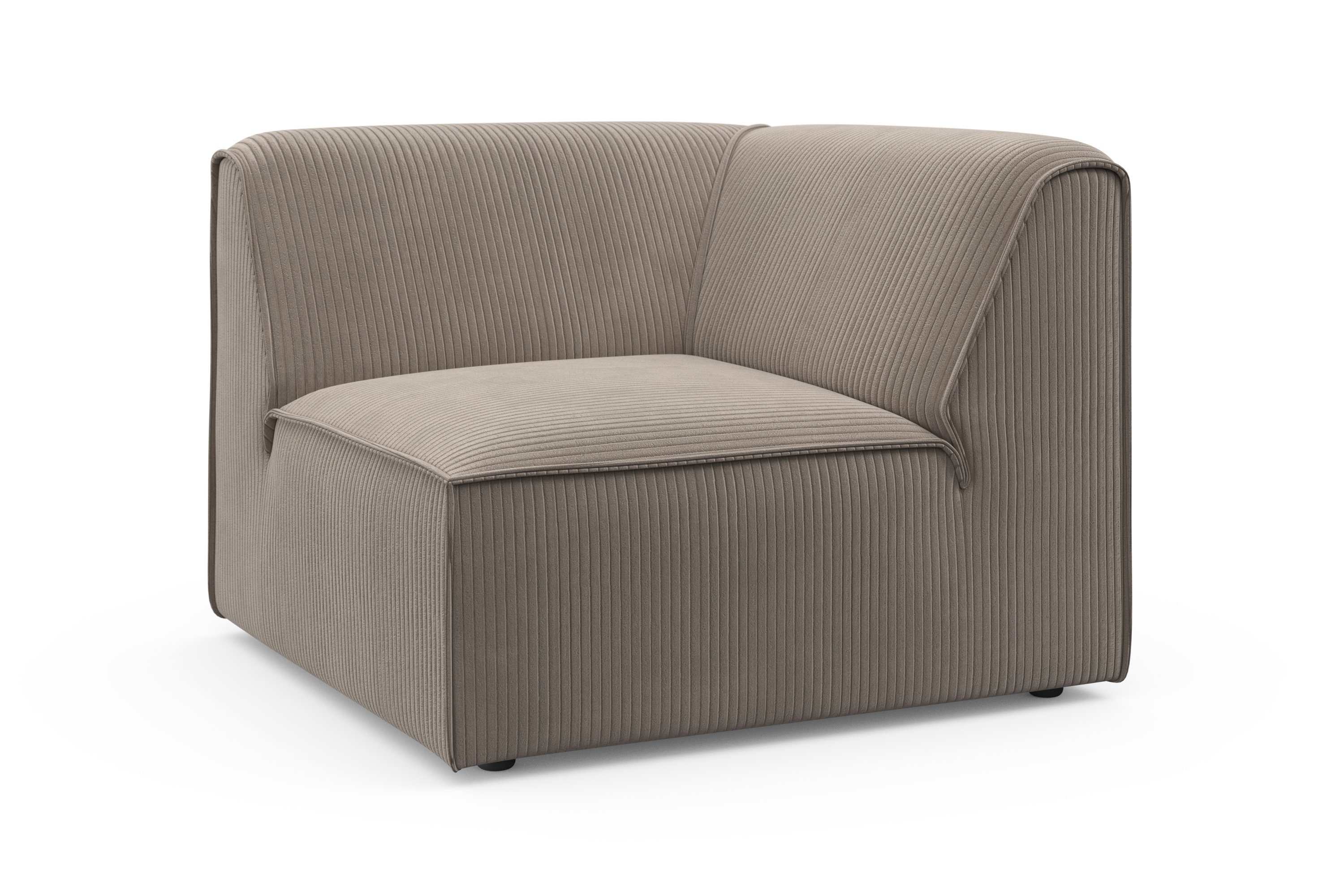 RAUM.ID Bank-hoekelement Merid, sofa-element, afmetingen B/D/H: 97/97/46 cm als module of apart te gebruiken, voor individuele samenstelling