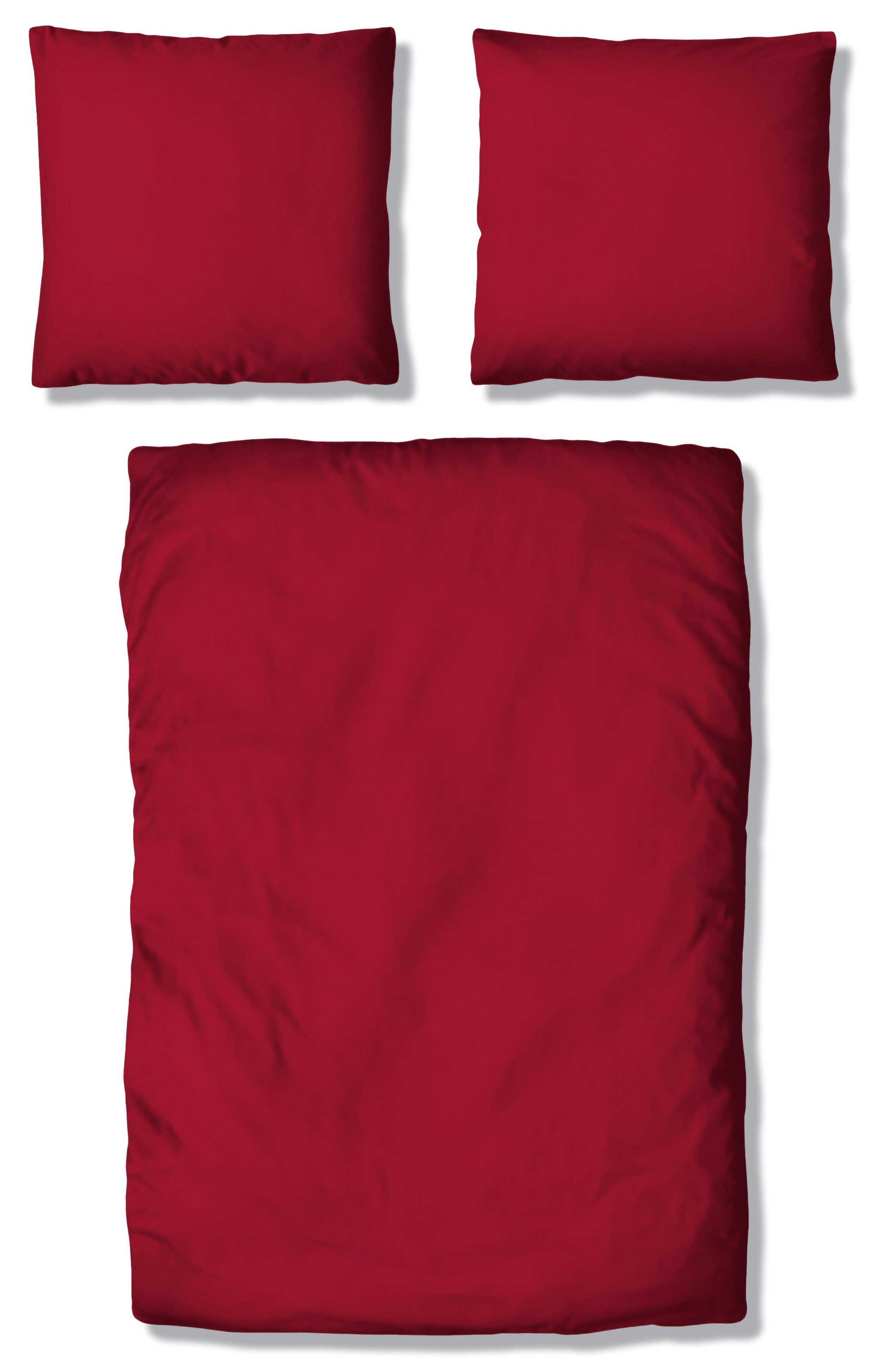 my home Overtrekset Desner Premium kwaliteit, 100 % polyester, zeer zacht, uni, vanaf 135x200 cm