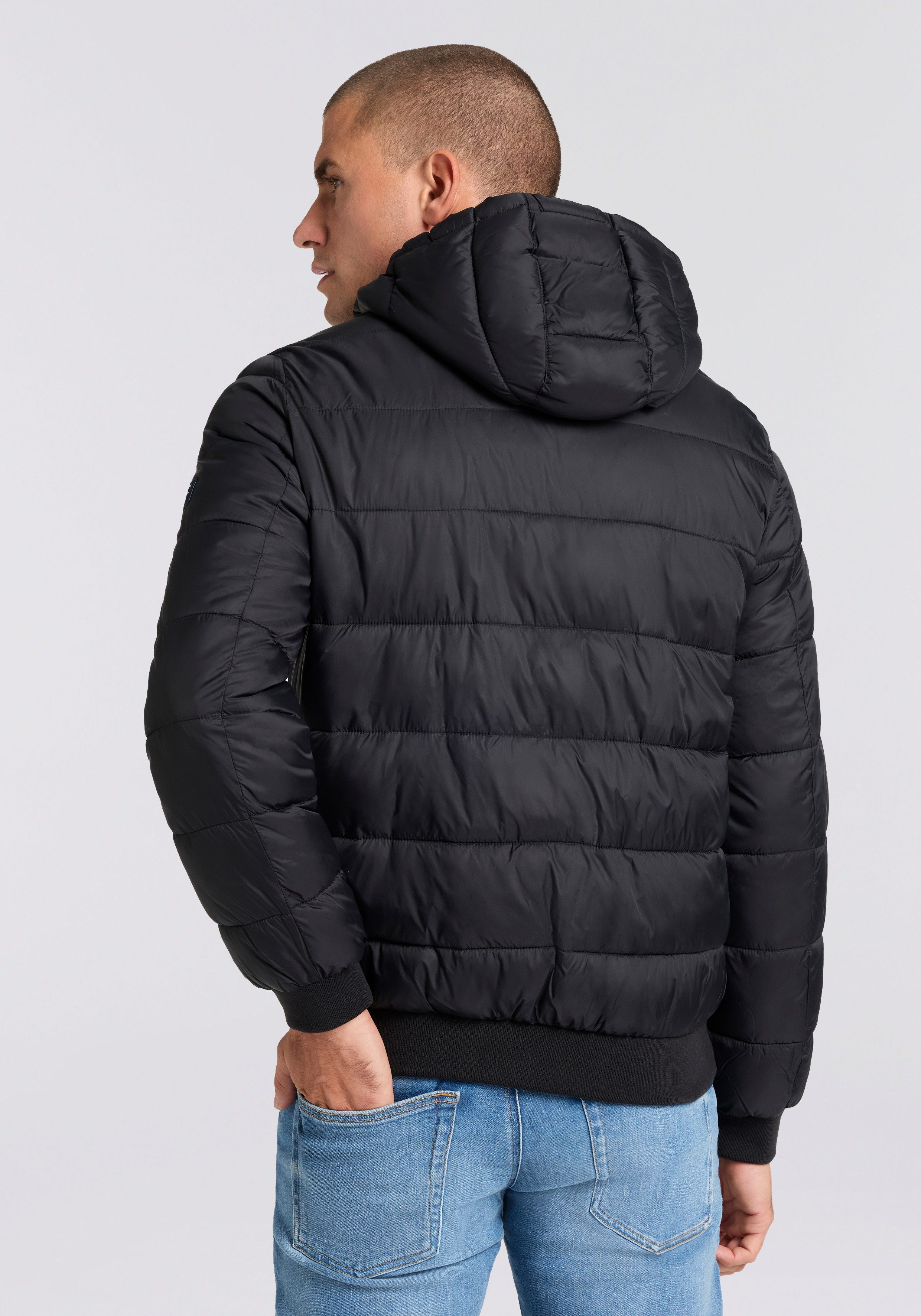 Pepe Jeans Gewatteerde jas PUFFER HOOD Regular fit met capuchon