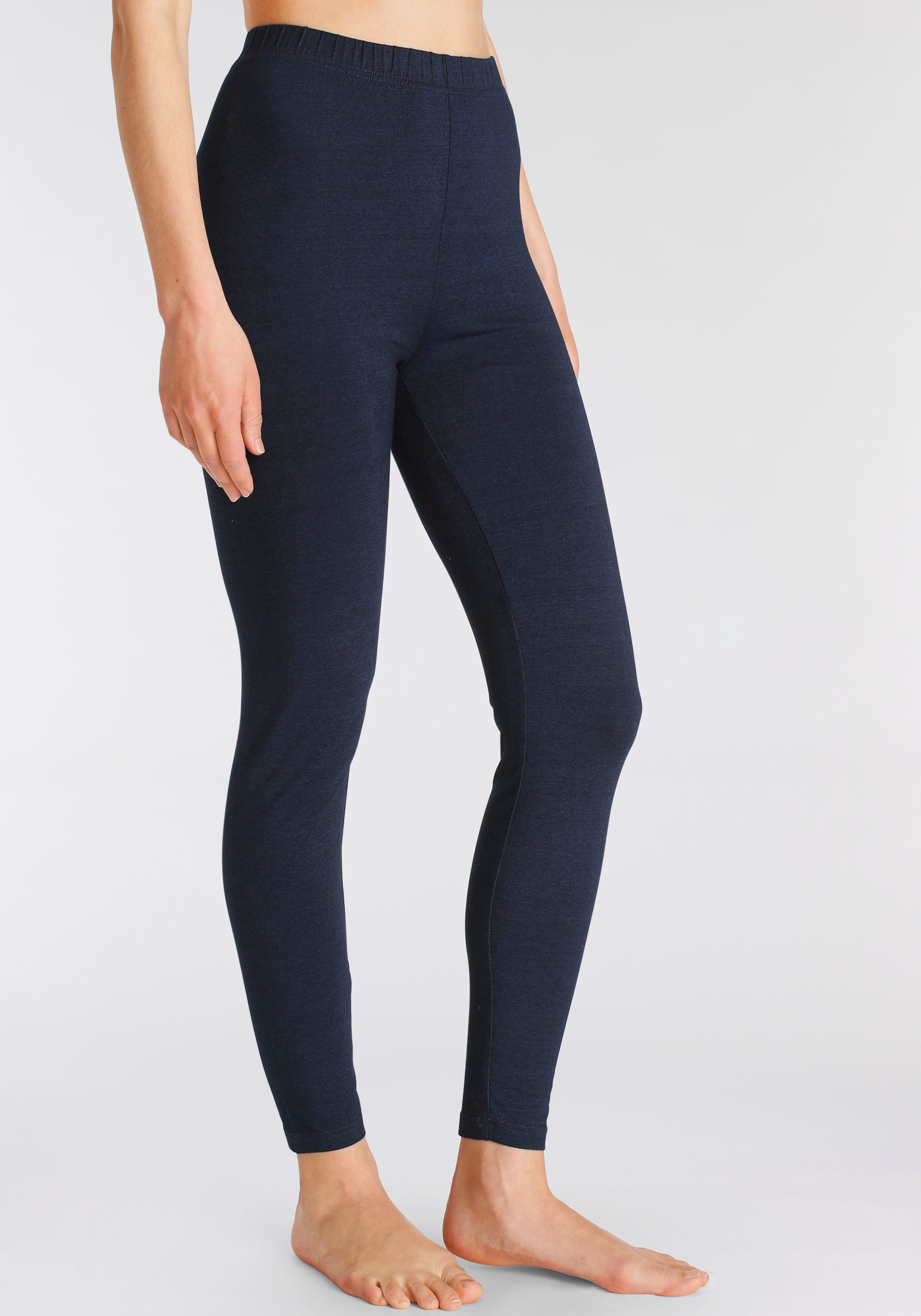 vivance active Legging met rubberen tailleband loungewear (2-delig Set van 2)