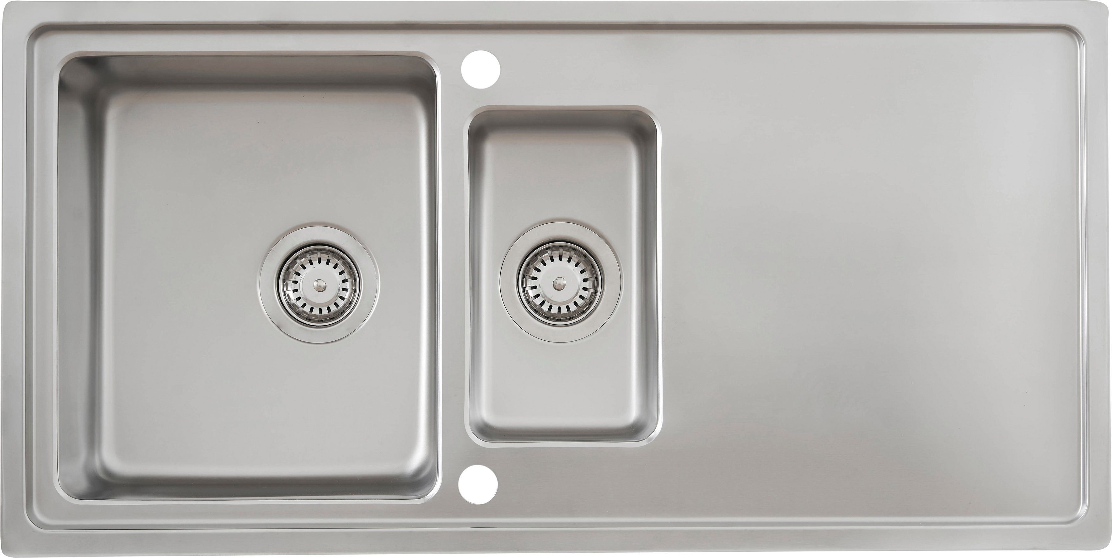 RESPEKTA Rvs spoelbak keukenspoelbakken zilver