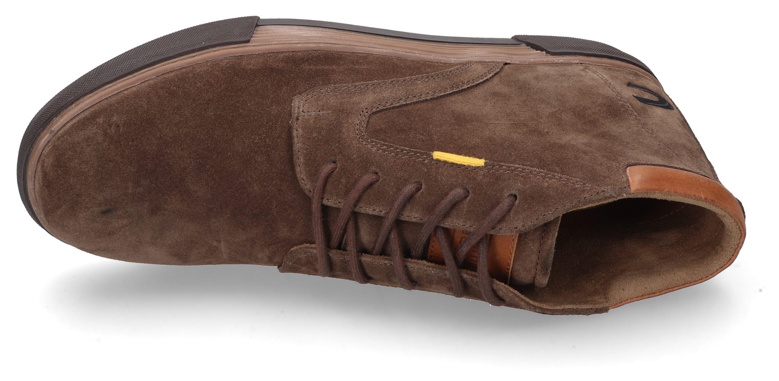camel active Sneakers freizeitschoen, veterschoenen, high top sneaker met doorlopende zool