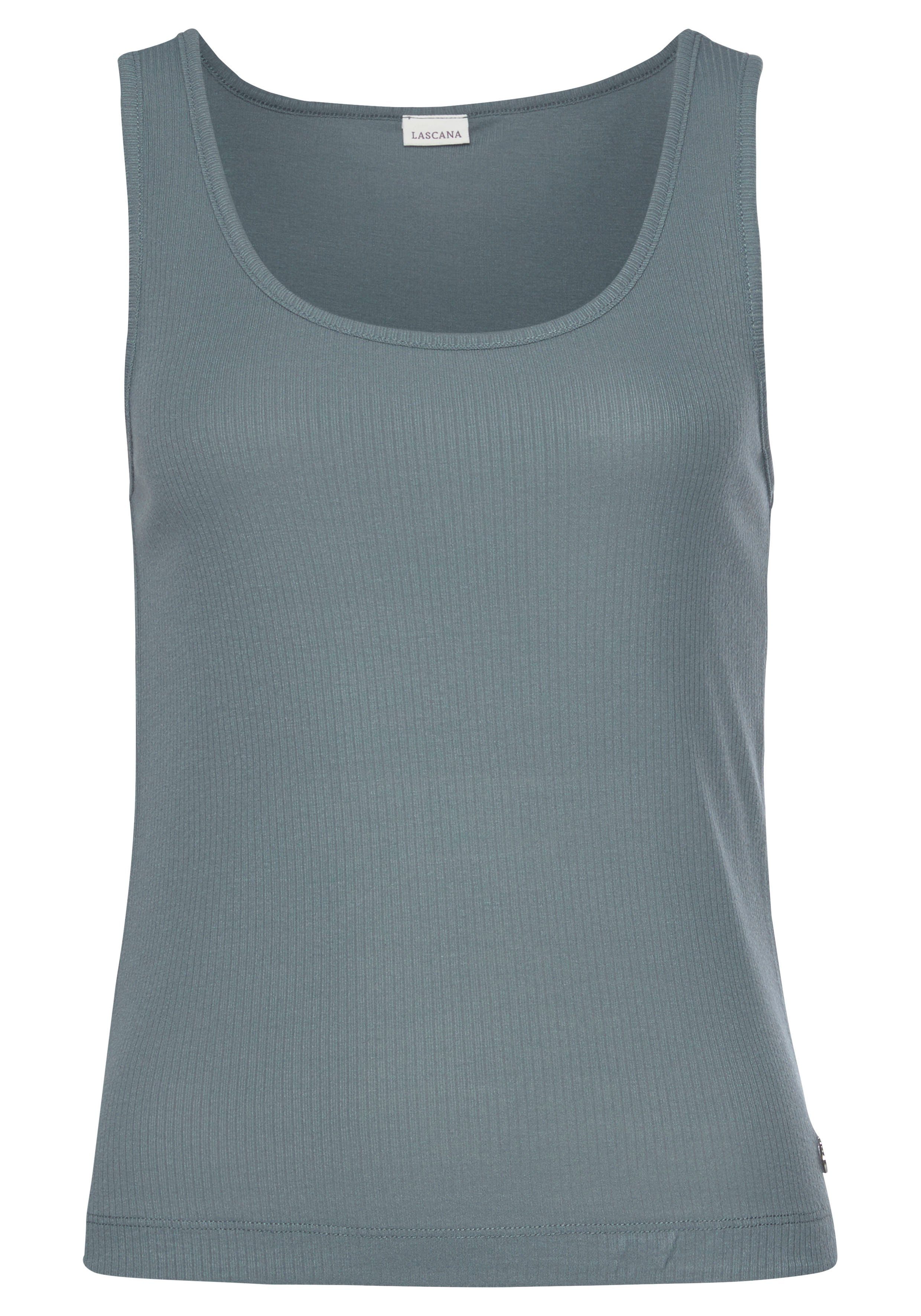 Lascana Pyjama top van ribbreisel