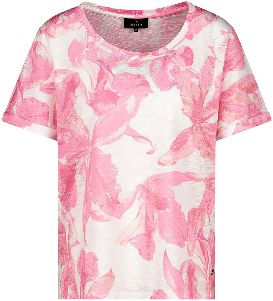 Monari T-shirt met bloemmotief