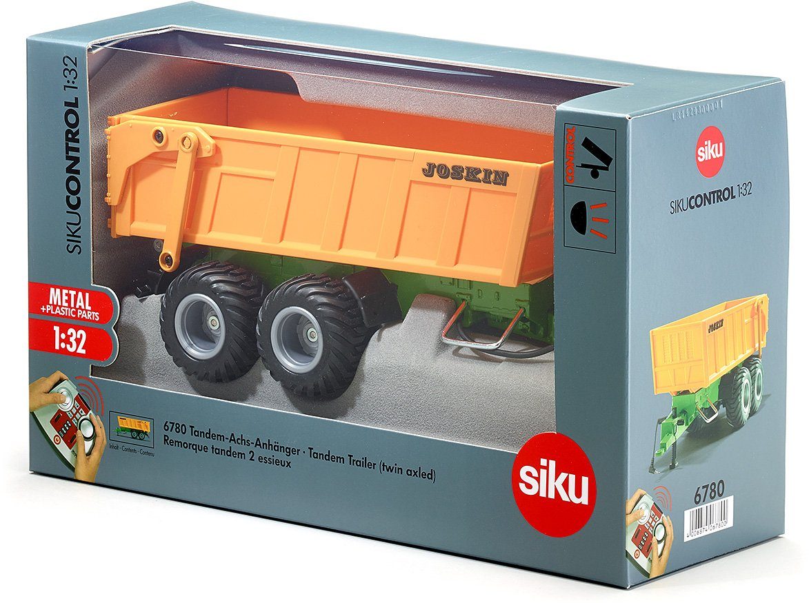 Siku Aanhanger voor speelgoedauto SIKU Control, tandem-as-hanger (6780) geschikt voor siku control tractoren op een schaal van 1:32