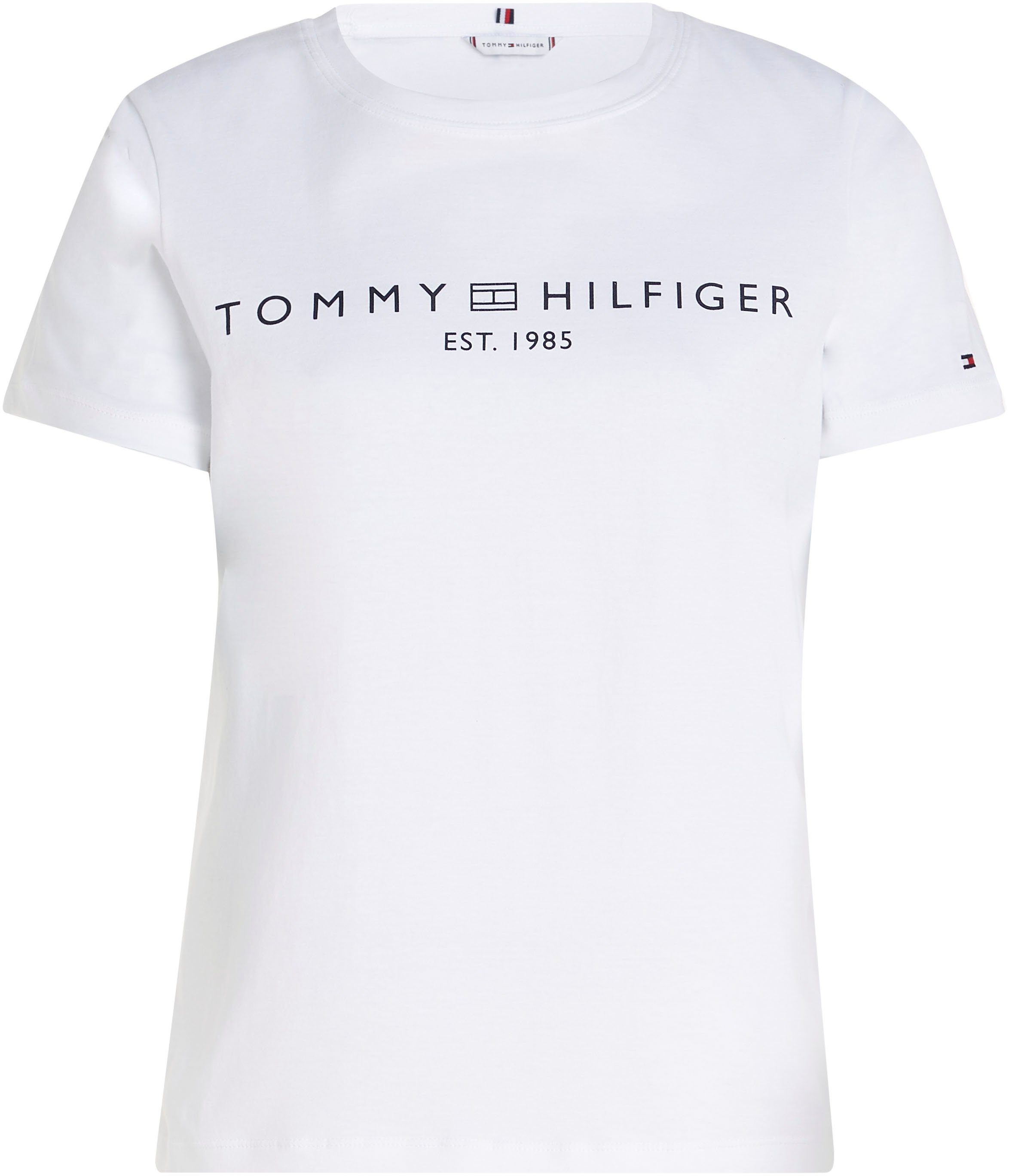 Tommy Hilfiger T-shirt REG CORP LOGO C-NK met logo en borduursel