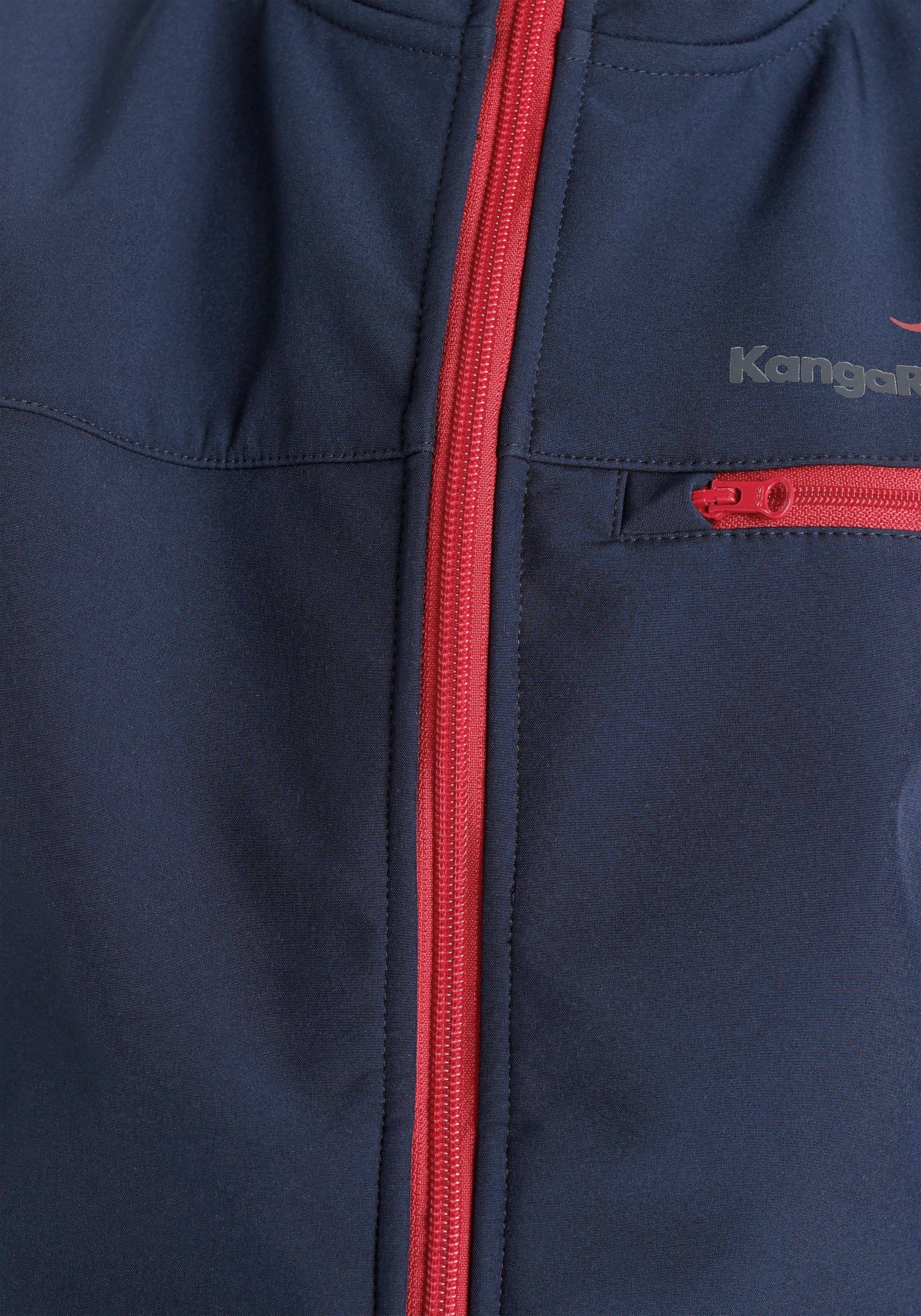 KangaROOS Softshell-jack sportieve stijl, waterafstotend, windafstotend, duimopeningen