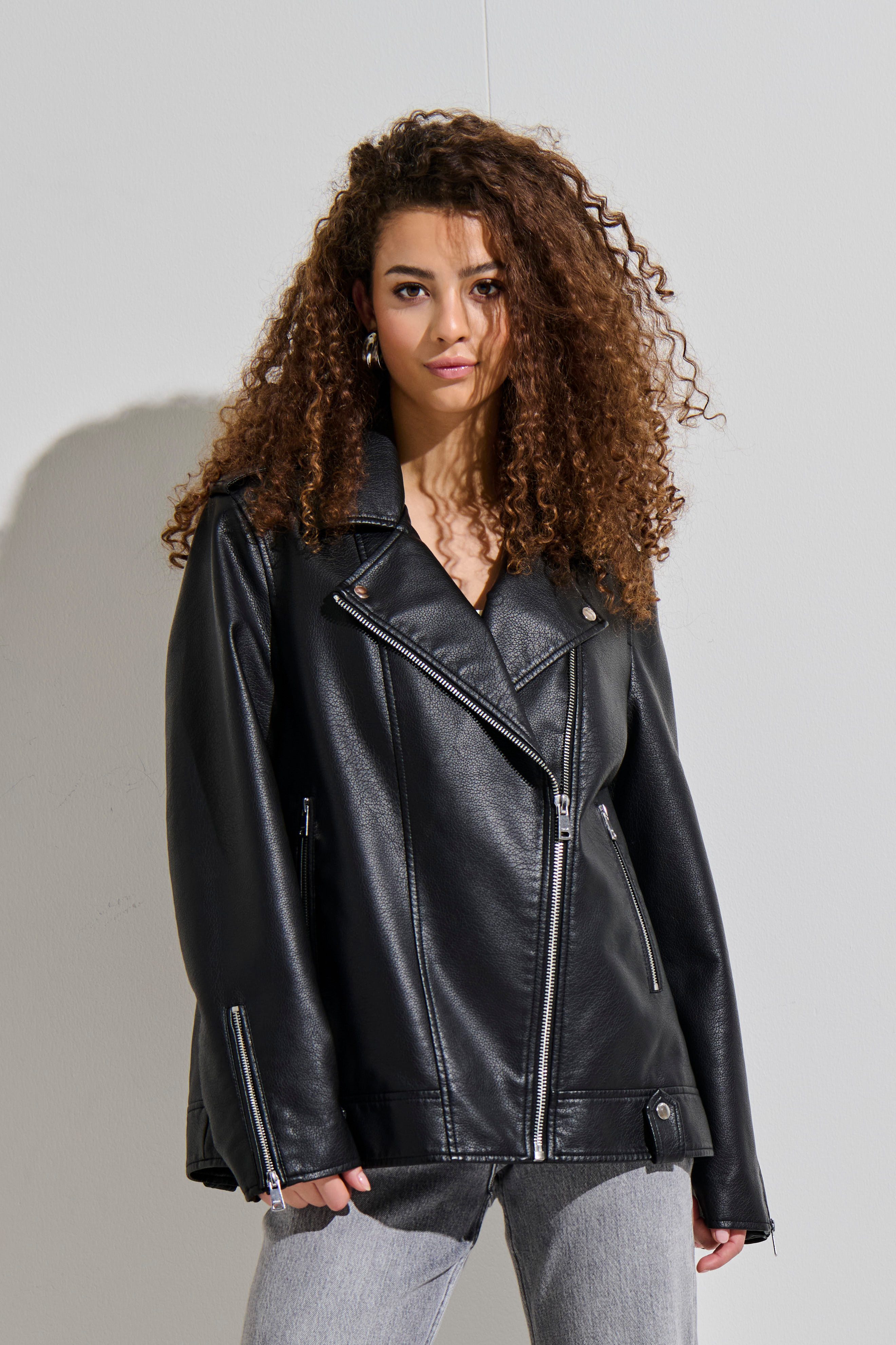 Only Imitatieleren jack ONLMILLE FAUX LEATHER JACKET OTW