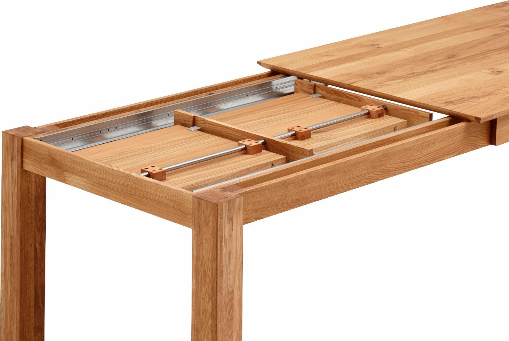 Relita Eettafel Familie met uittrekfunctie, geolied eiken, massief