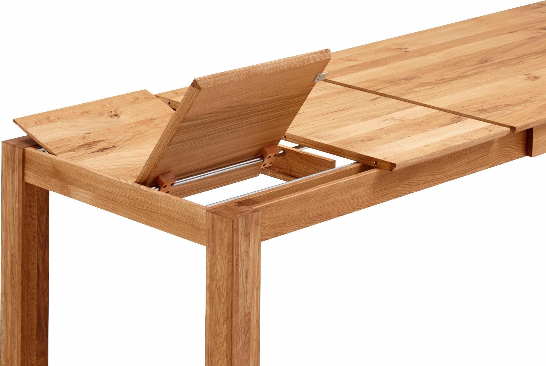 Relita Eettafel Familie met uittrekfunctie, geolied eiken, massief