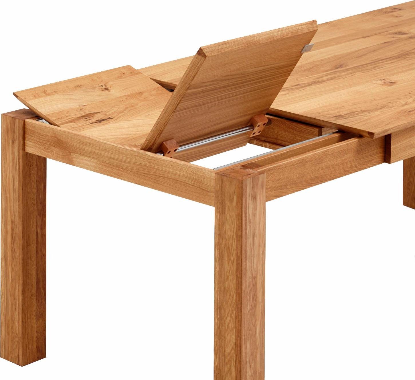 Relita Eettafel Familie met uittrekfunctie, geolied eiken, massief