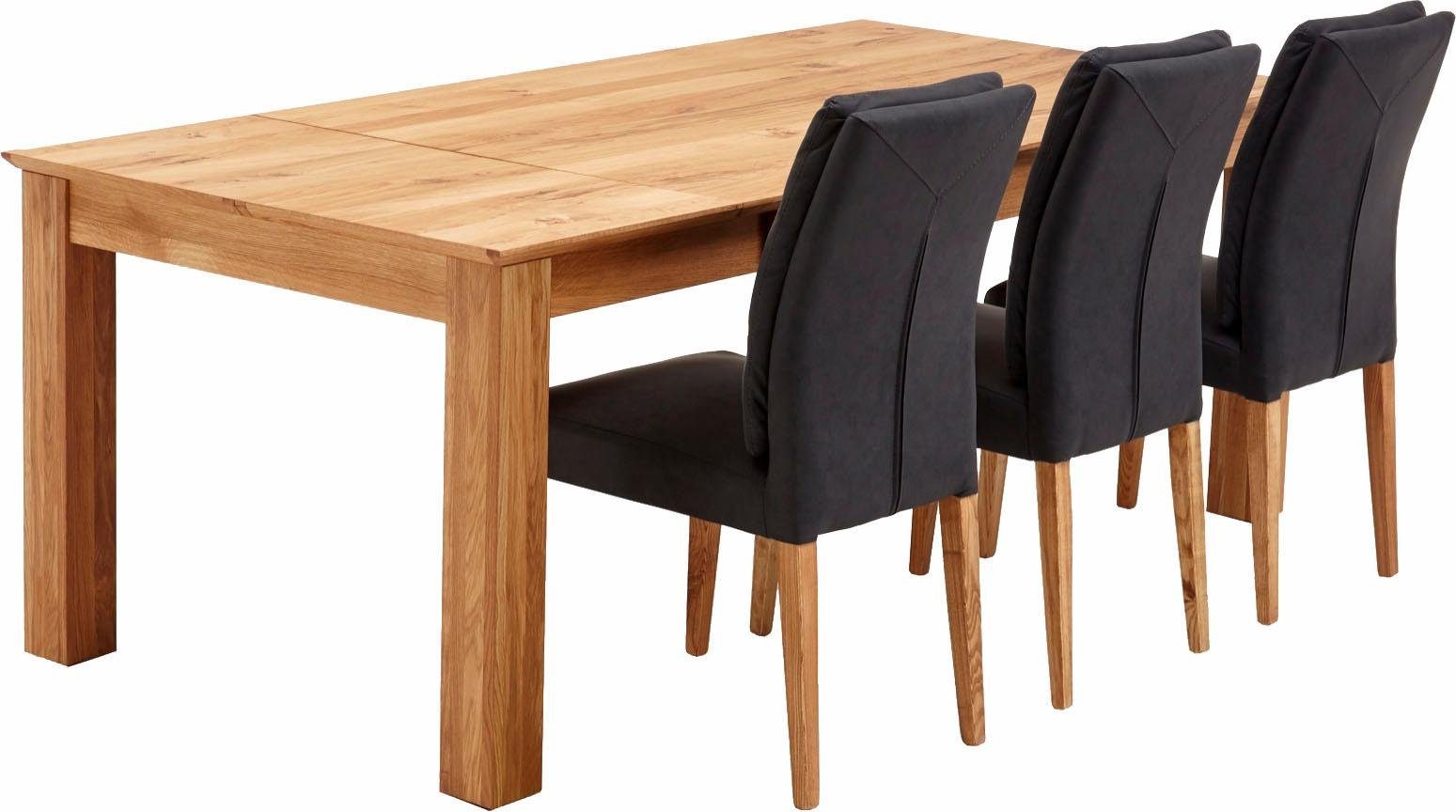 Relita Eettafel Familie met uittrekfunctie, geolied eiken, massief