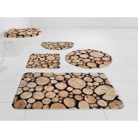 My Home Selection Badmat, my home Selection, Holz, hoogte 14 mm, memory-schuim