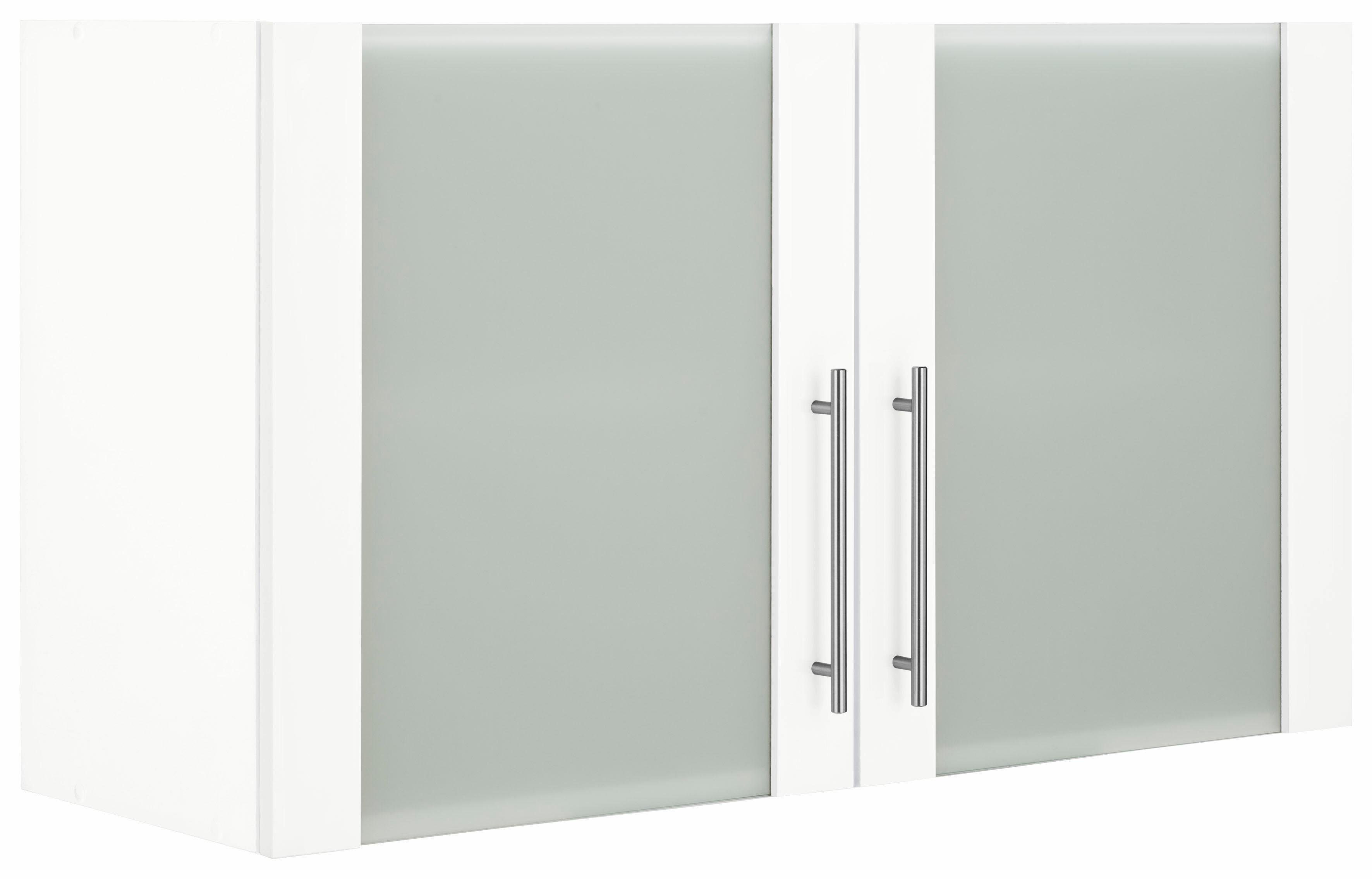 wiho Küchen Hangend kastje met glasdeur Ela Breedte 100 cm hangkasten wit