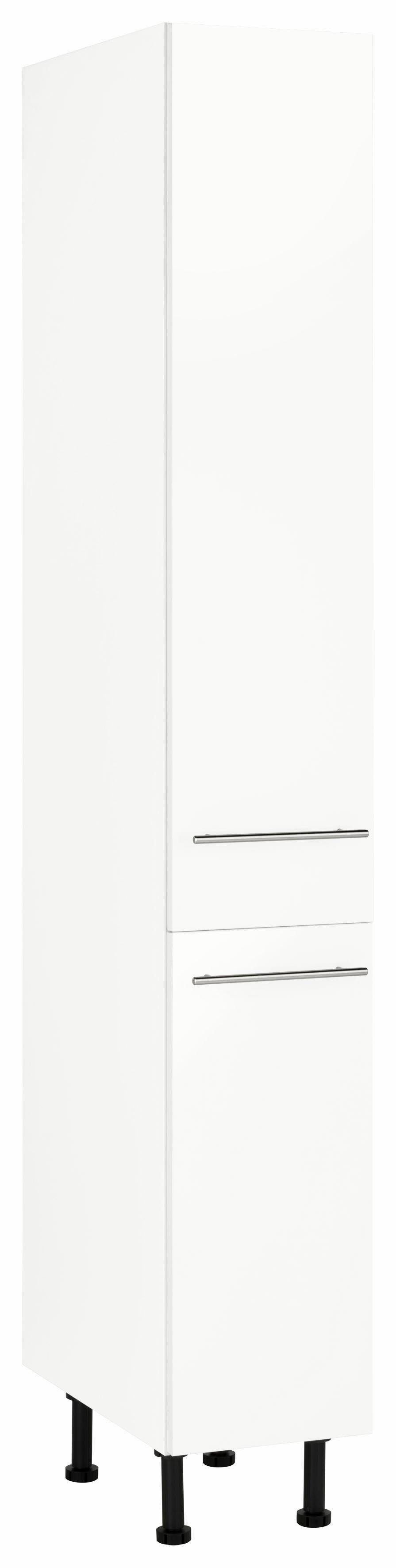 wiho Küchen Apothekerskast Ela met 2 laden, met soft-closefunctie, 30 cm breed opbergkasten wit