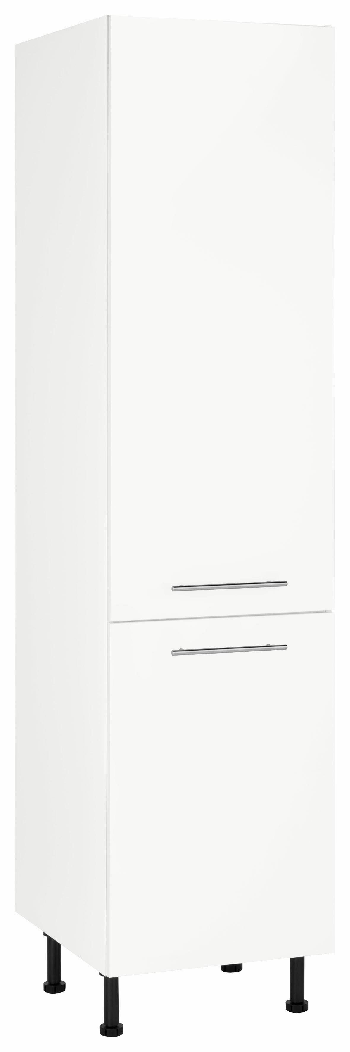 wiho Küchen Smalle kast Ela 50 cm breed, in hoogte verstelbare poten buffetkasten wit