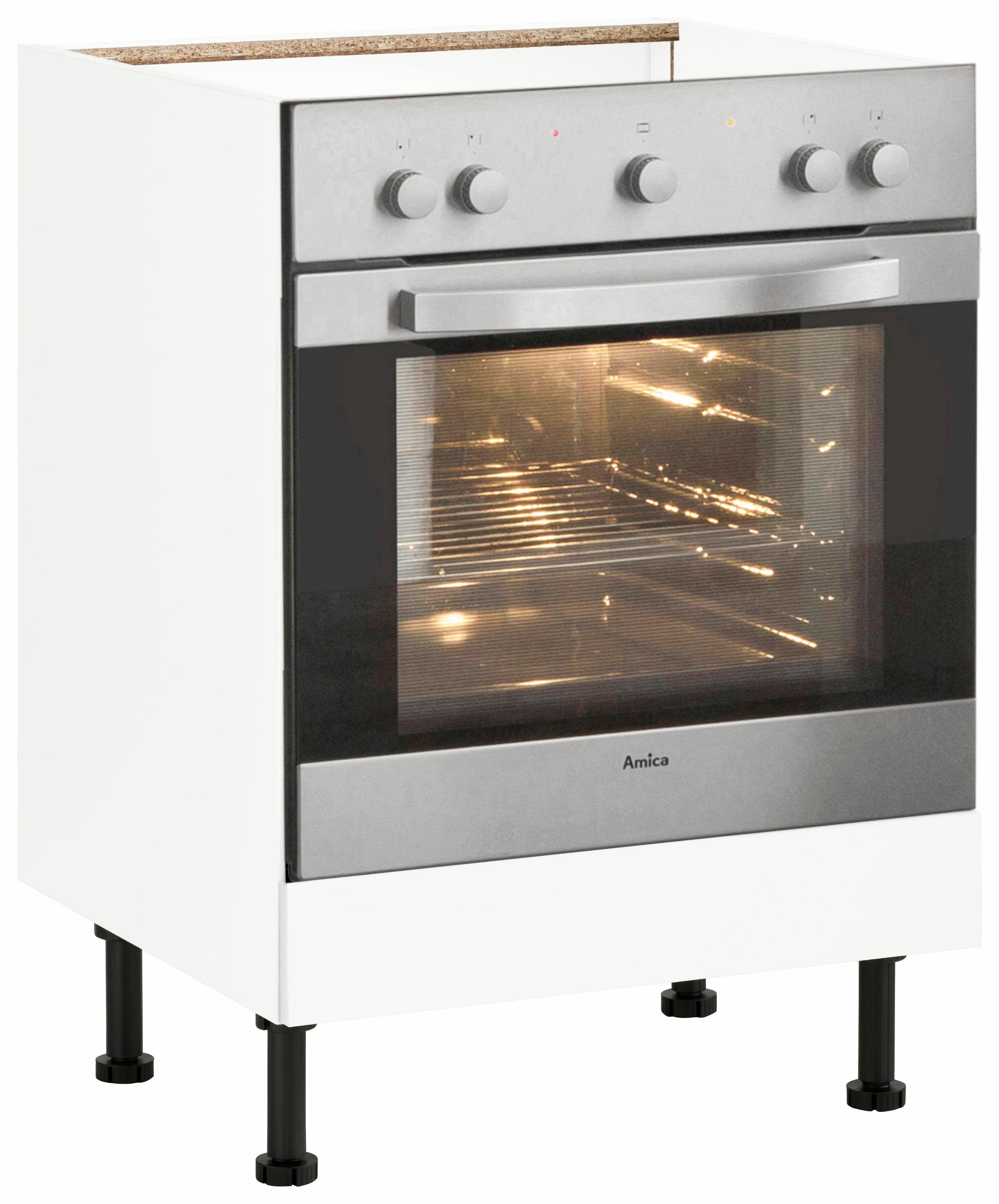 wiho Küchen Ombouwkast voor oven Ela Breedte 60 cm ombouwkasten wit