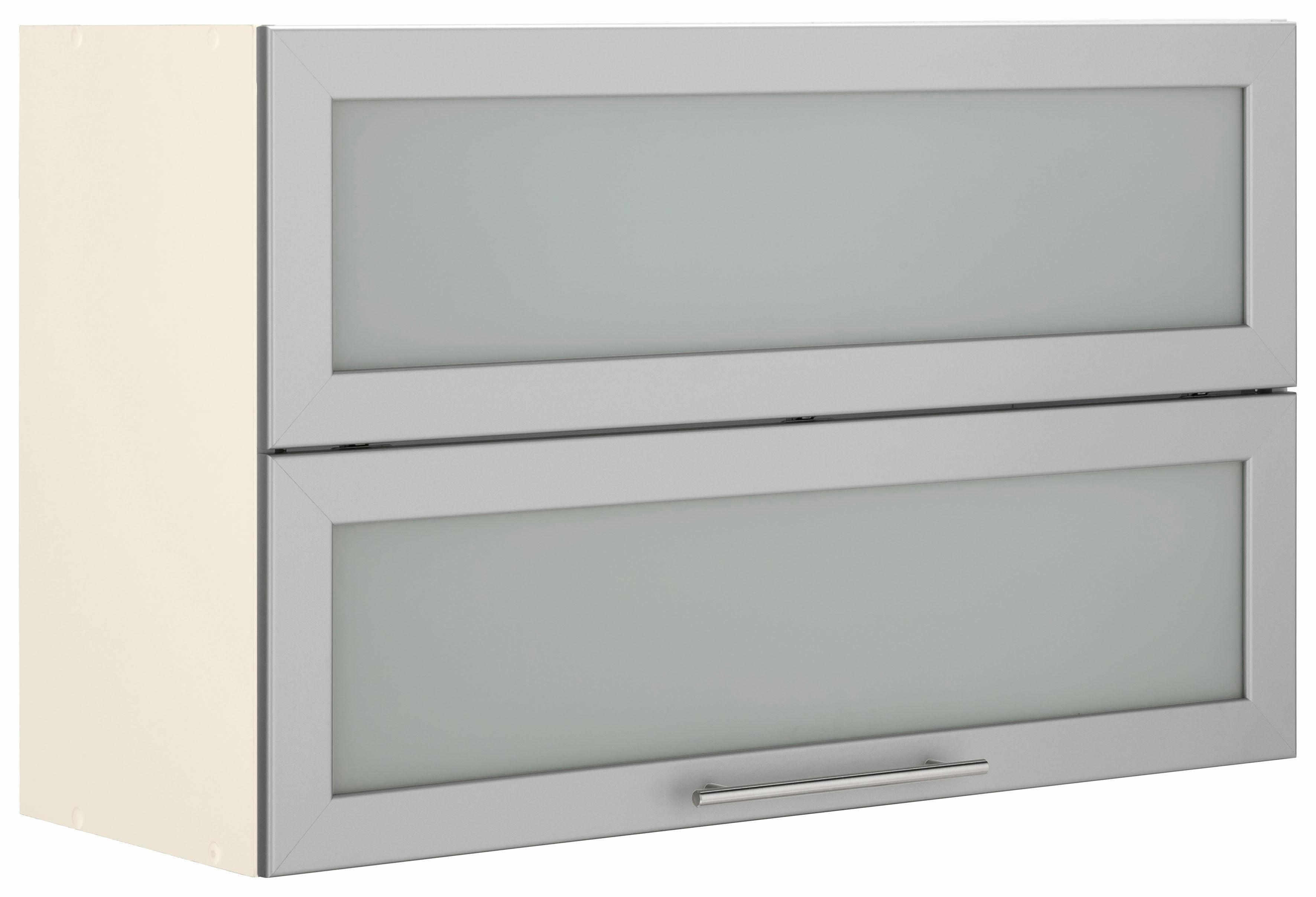 wiho Küchen Hangend kastje met vouwklep Ela Breedte 90-130 cm hangkasten wit
