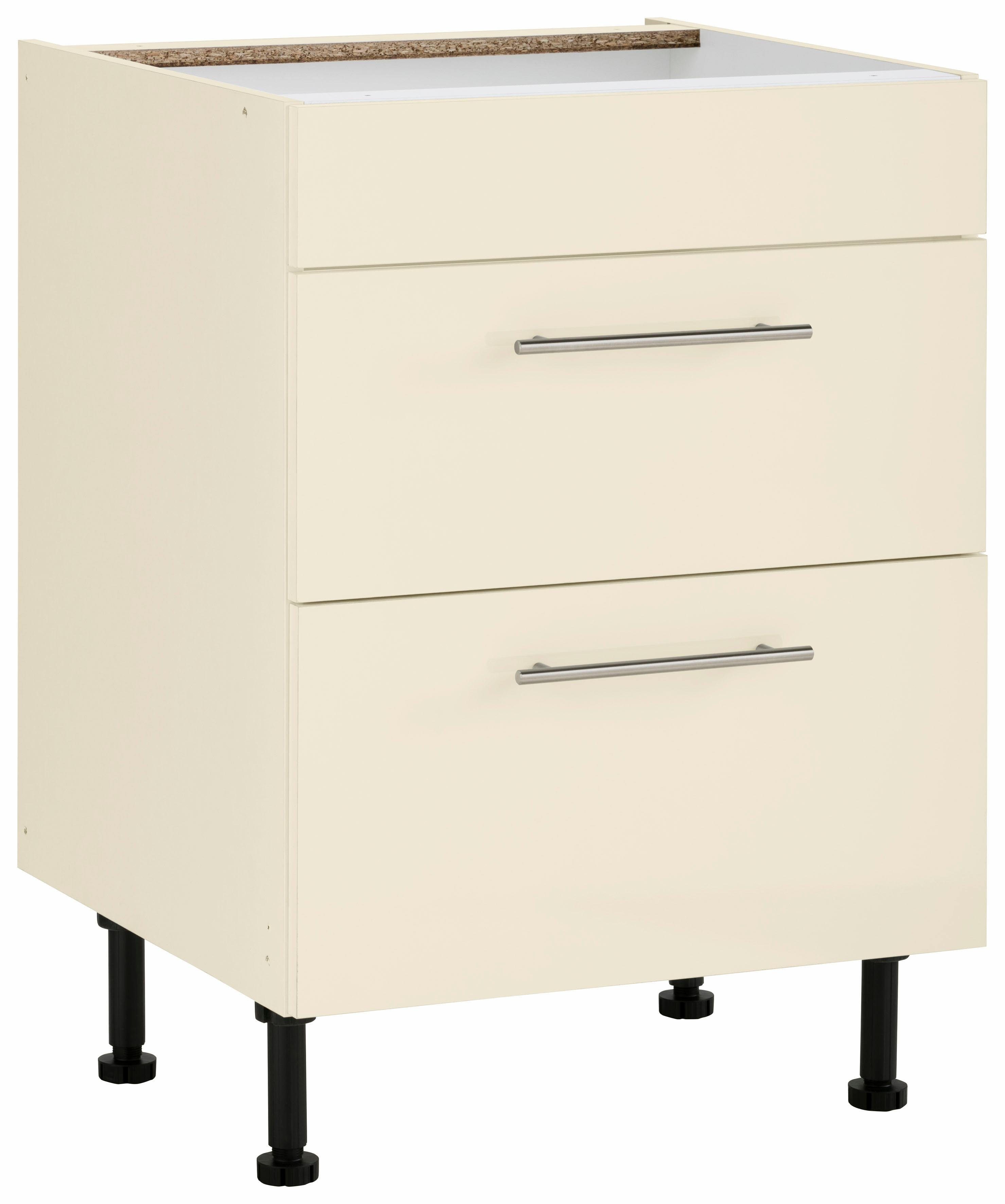 wiho Küchen Ombouwkast voor fornuis Ela 60 cm breed, met soft-closefunctie ombouwkasten wit