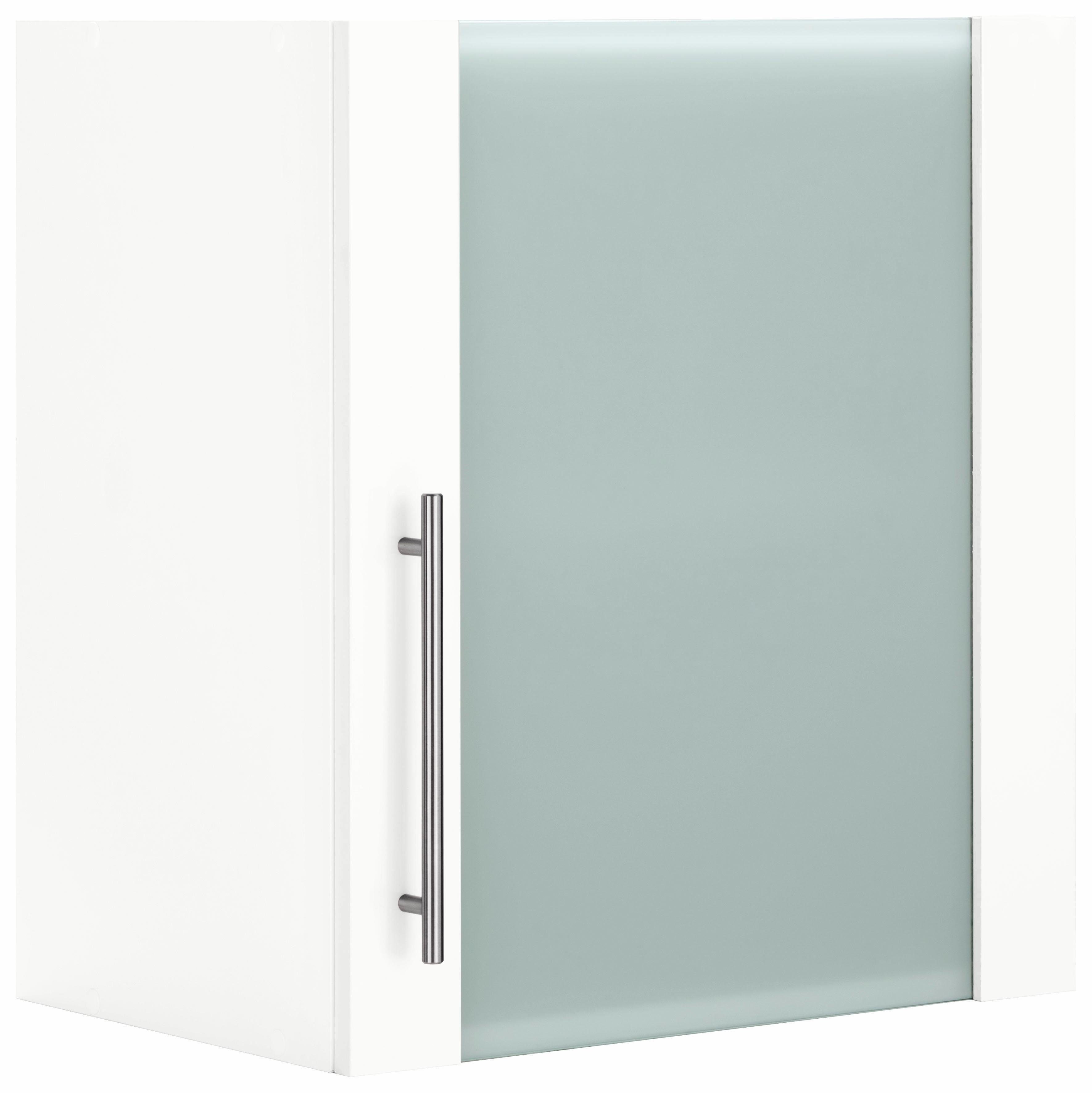 wiho Küchen Hangend kastje met glasdeur Ela Breedte 50 cm hangkasten wit