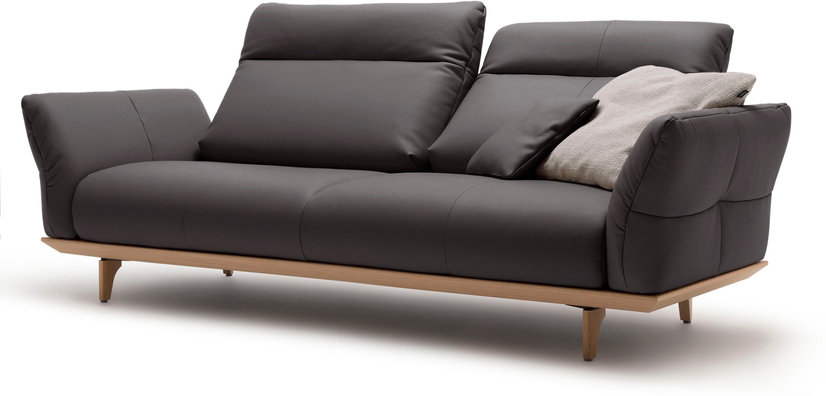 Creation BY ROLF BENZ 3-zitsbank Hs.460 Onderstel in eiken, poten in natuurlijk eiken, breedte 208 cm