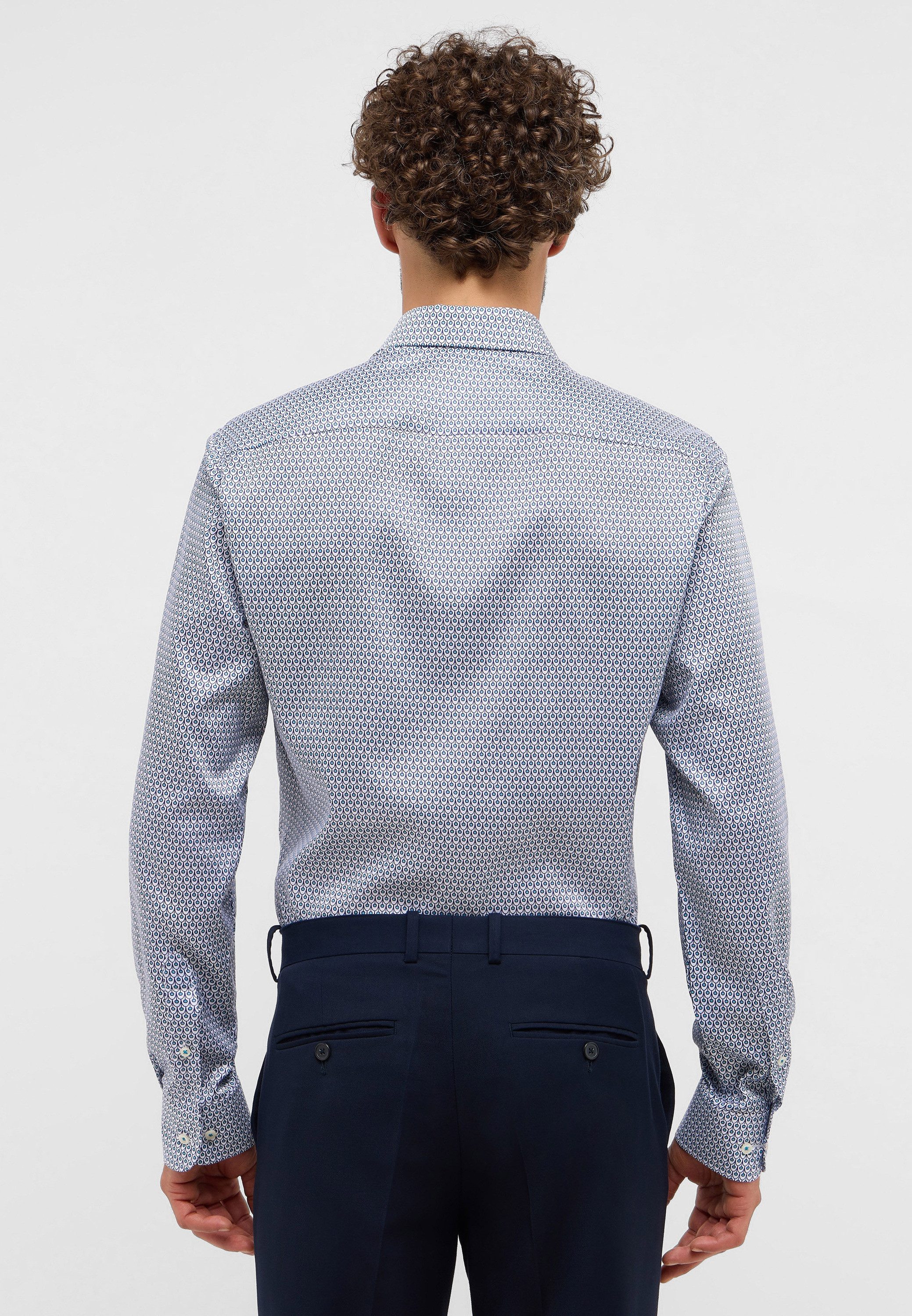 Eterna Overhemd met lange mouwen Slim fit EASY IRON (gemakkelijk te strijken)