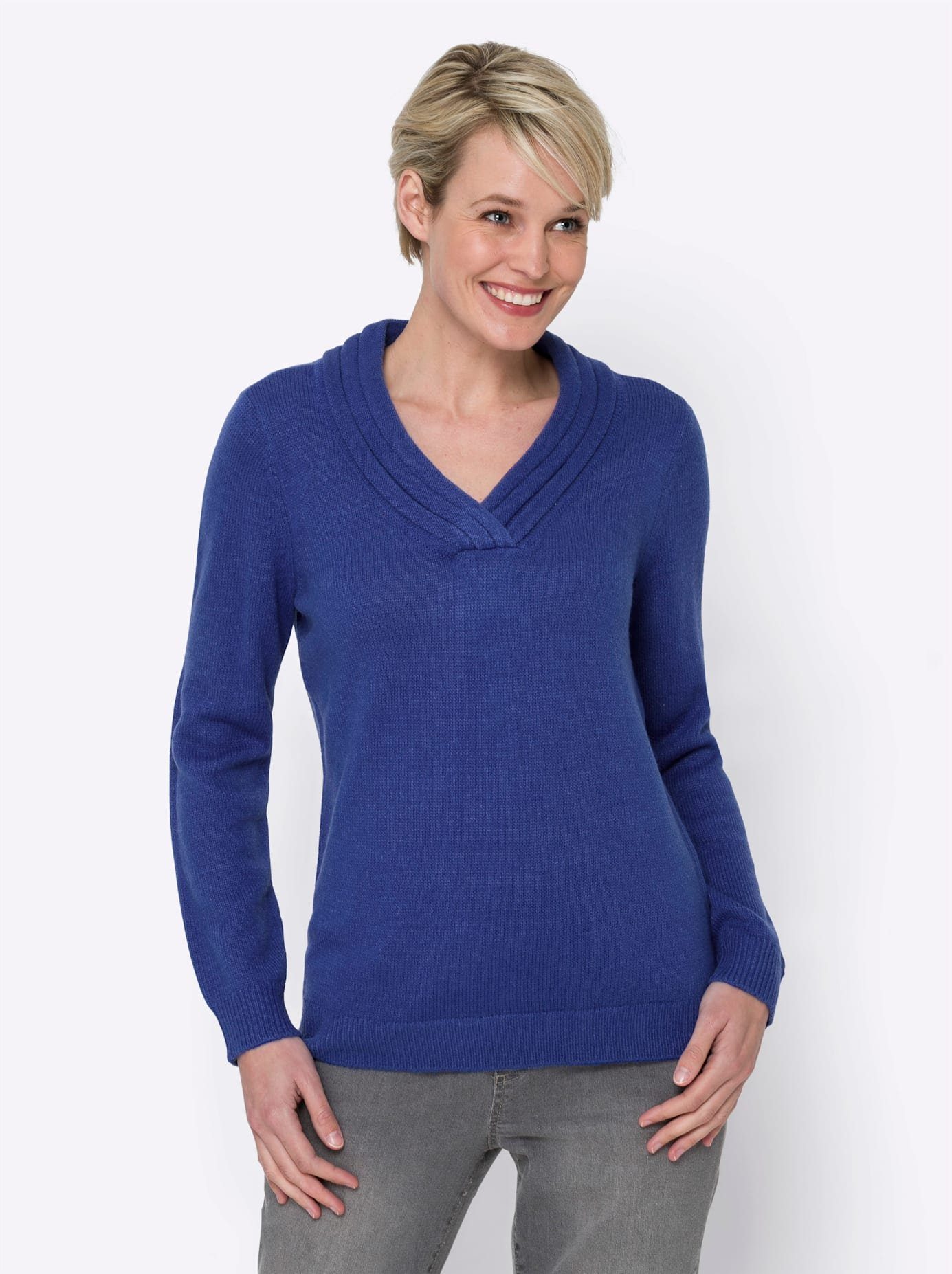 Classic Basics Trui met V-hals Trui