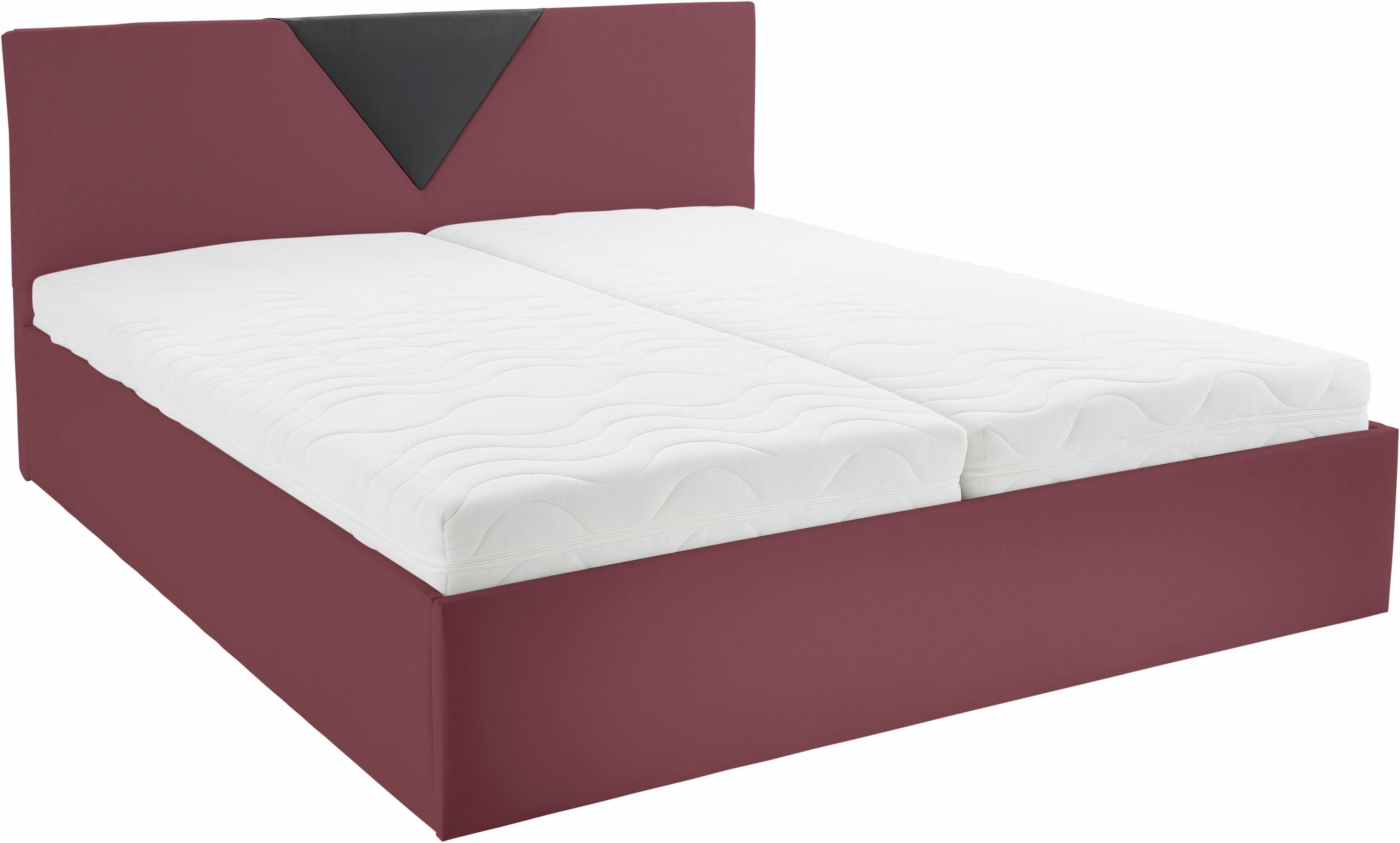 Westfalia Polsterbetten Gestoffeerd bed Malibu met bedkist bij uitvoering met matras