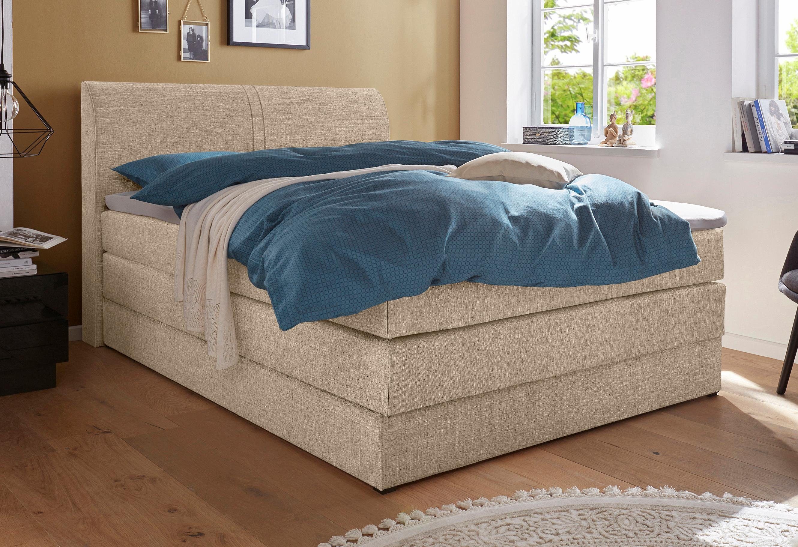 hapo Boxspring met bedkist boxsprings grijs
