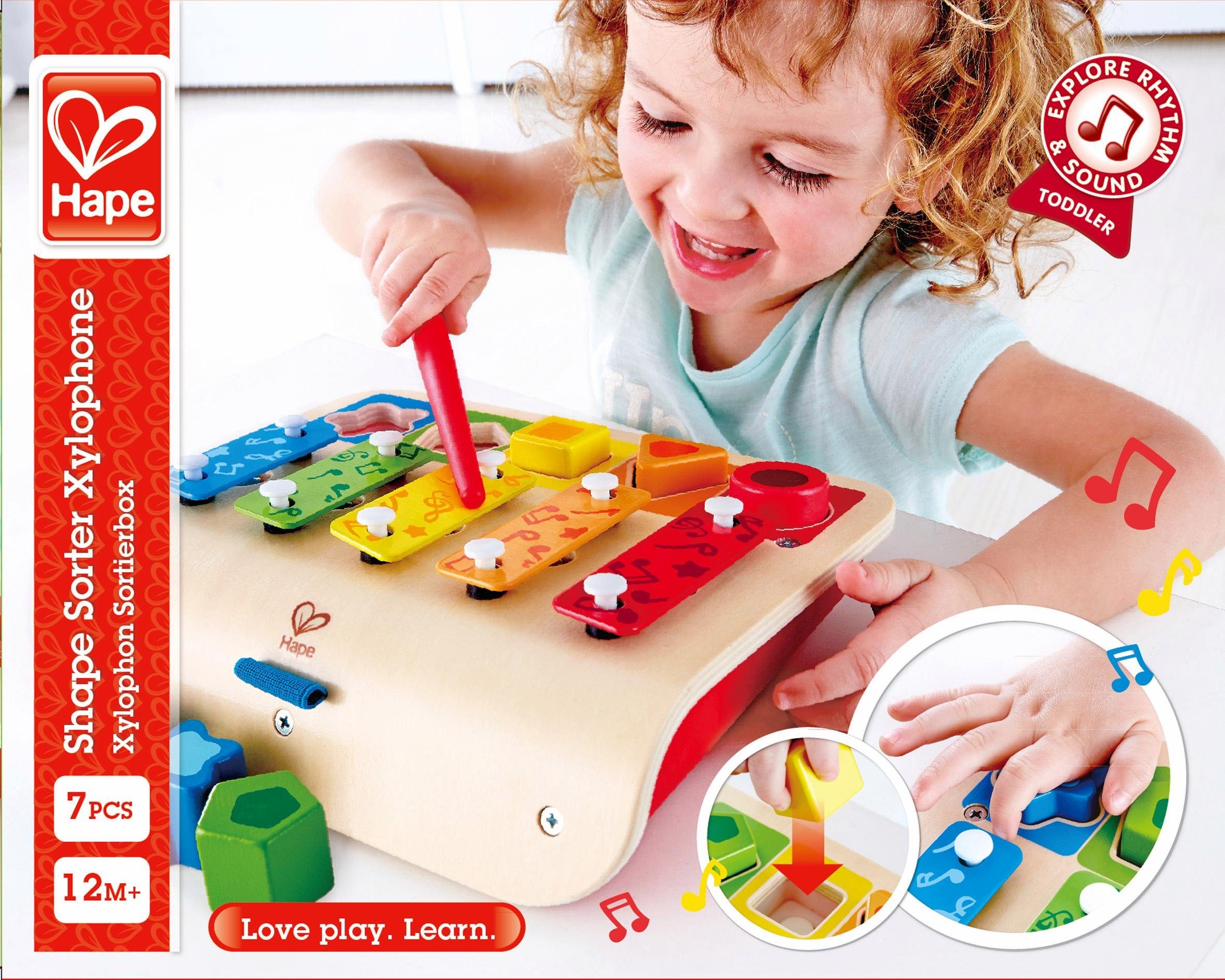 Hape Speelgoed-muziekinstrument Xylofoon-piano inclusief plug-in game
