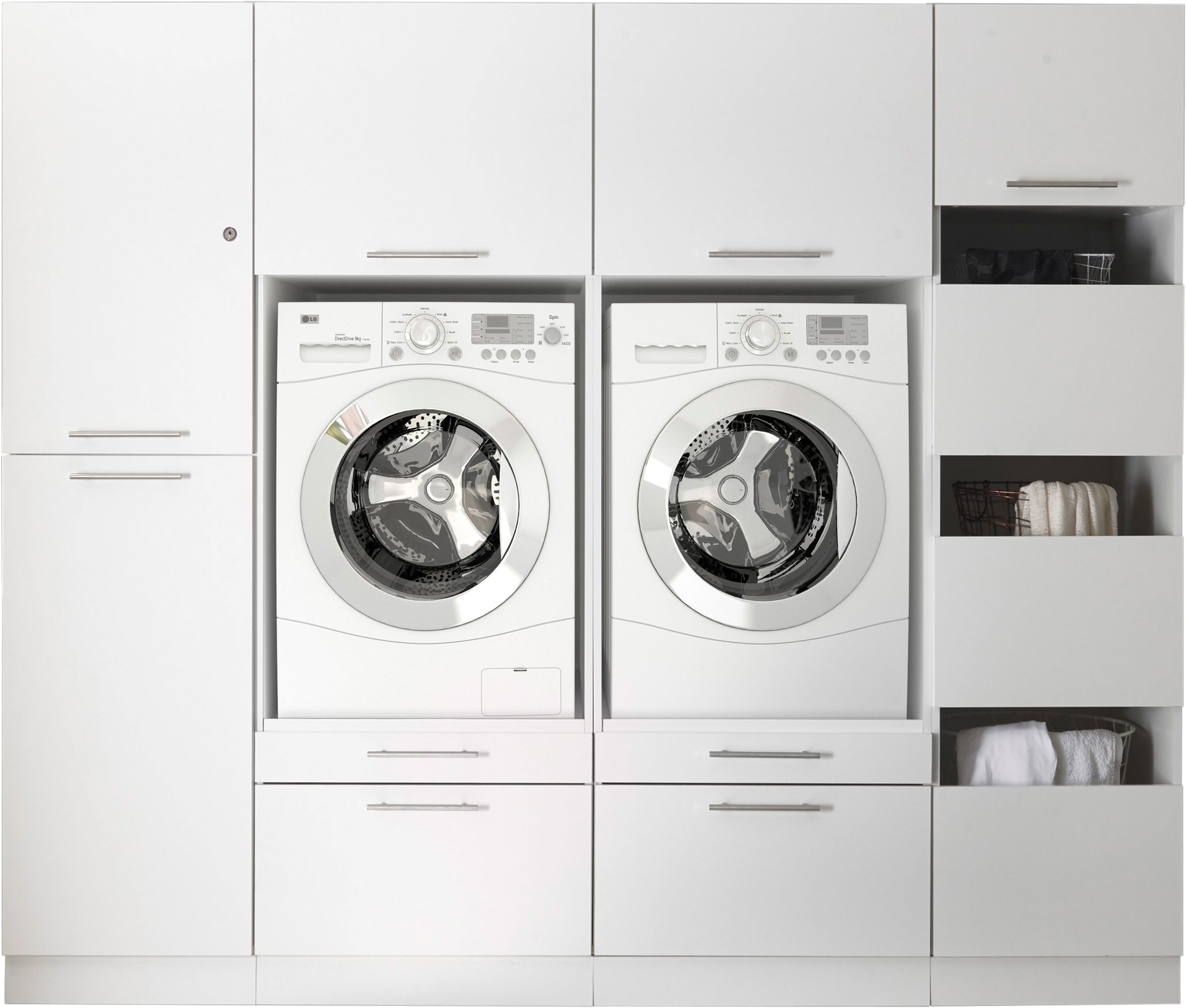 RESPEKTA Multifunctionele kastenset Clara-Set 14 (h x b x d) 200 x 234,8 x 67,6 cm (4 stuks) multifunctionele kasten wit