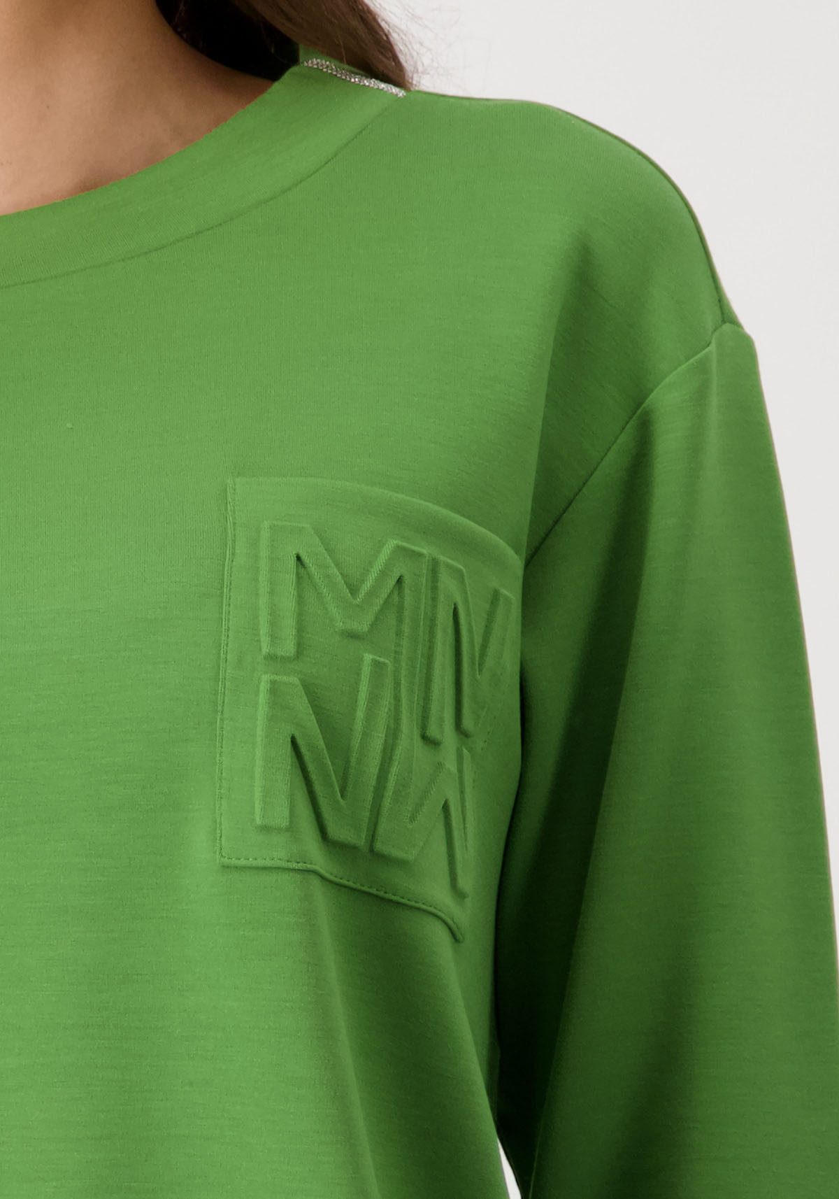 Monari Sweatshirt met opgestikte decoratieve zak