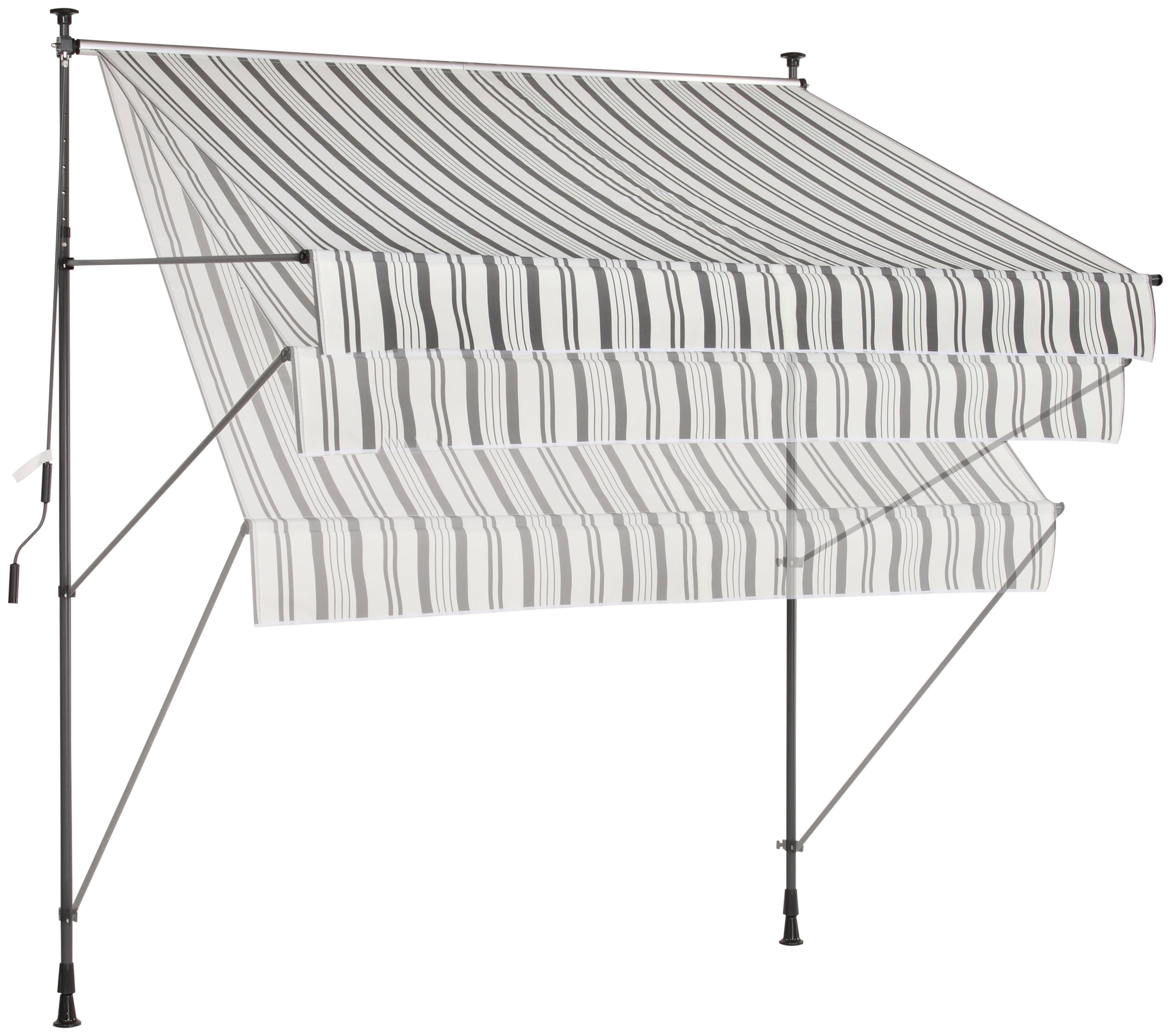 KONIFERA Klemzonnescherm Breedte/uitval: 350x150 cm