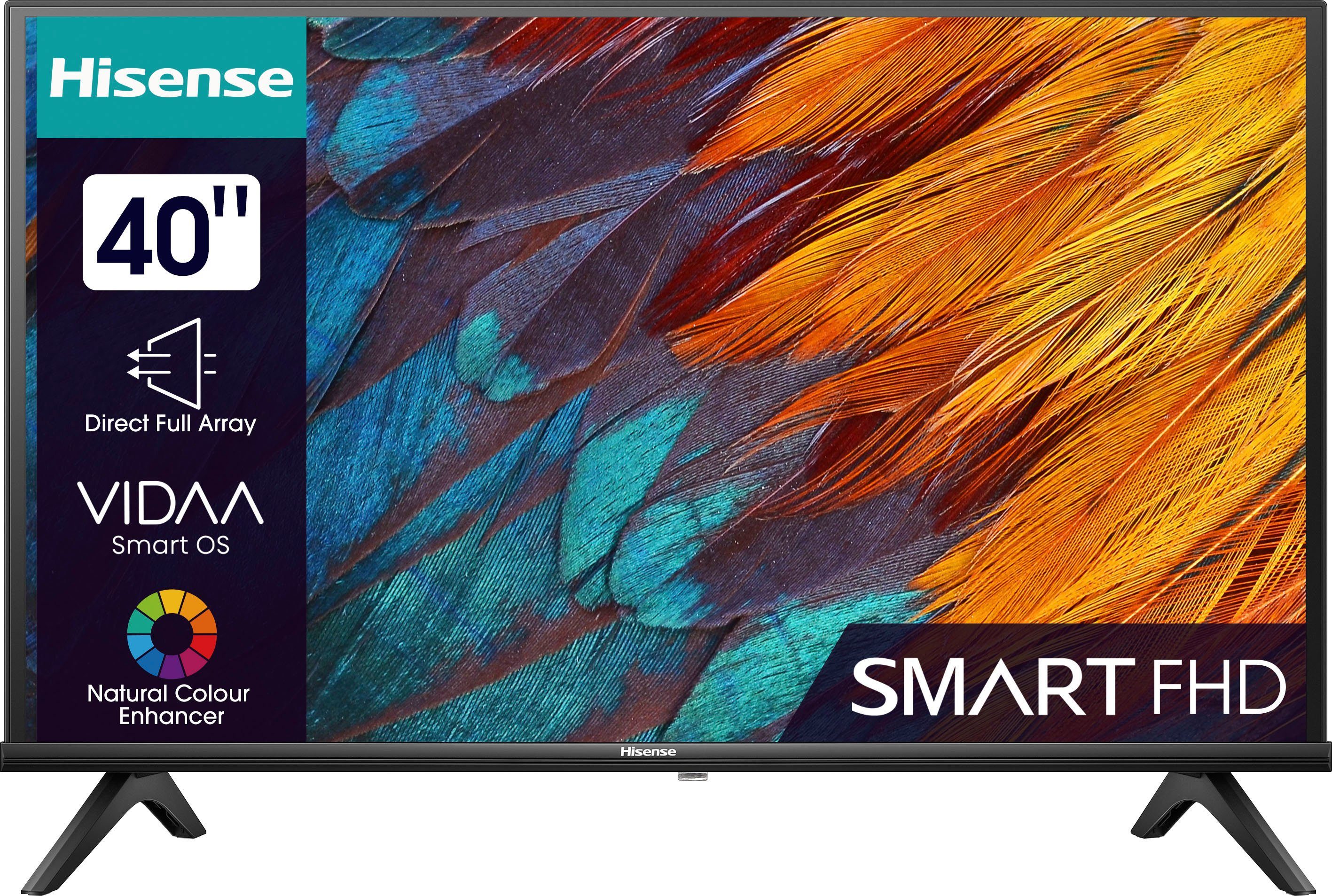 Hisense Led-TV, 100 cm / 40", Full HD, Smart TV, Smart-TV,Triple Tuner DVB-T2 / T/C / S2 / S