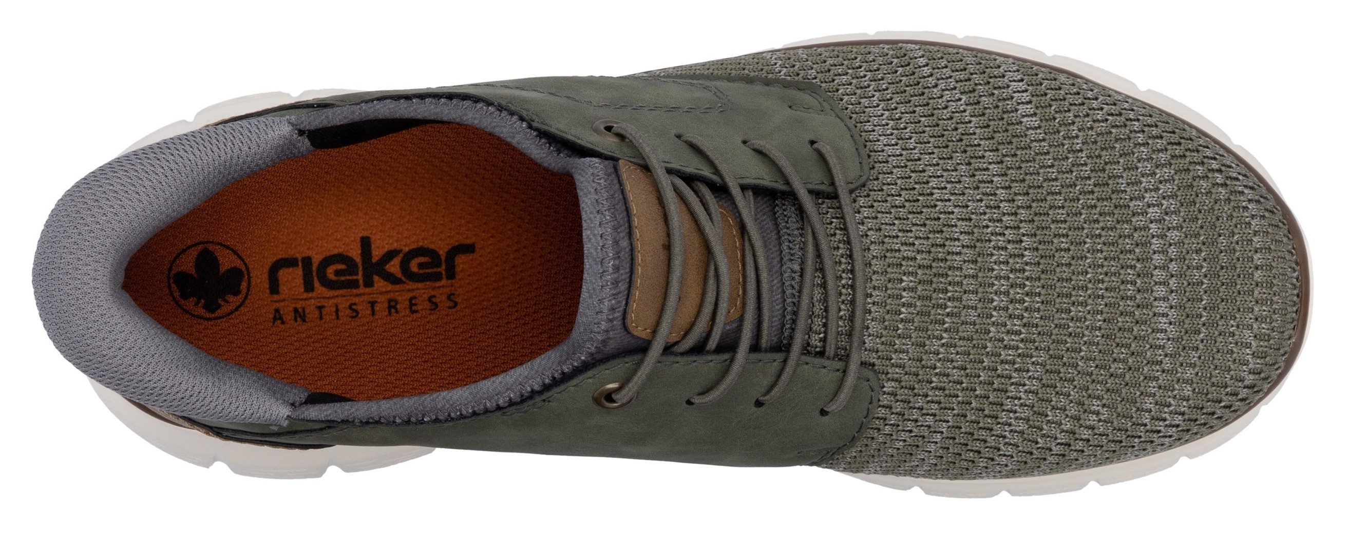 Rieker Slip-on sneakers , vrijetijdsschoen, lage schoen, instapschoen, gewatteerde hielafsluiting