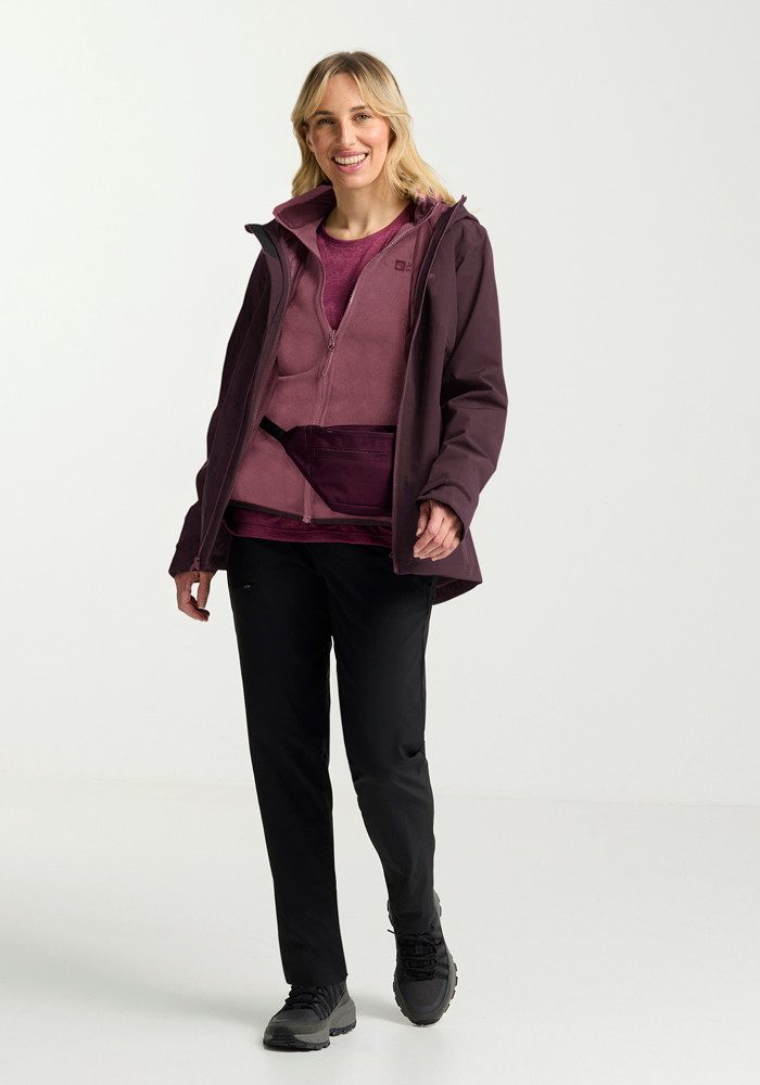 Jack Wolfskin Functioneel 3-in-1-jack MOONRISE 3IN1 JKT W (2-delig)