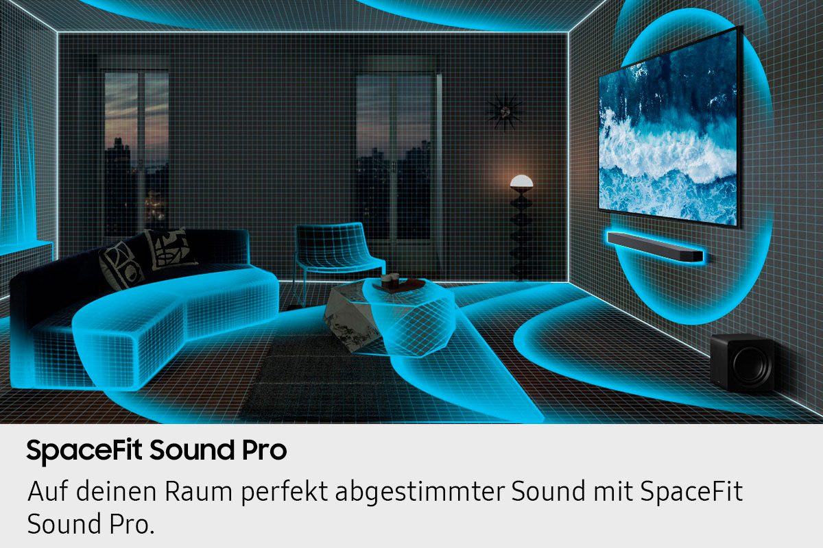 Samsung Soundbar HW-Q935GF Q-soundbar 9.1.4-kanaal subwoofer & achterluidsprekers, draadloos dolby atmos, dts:x