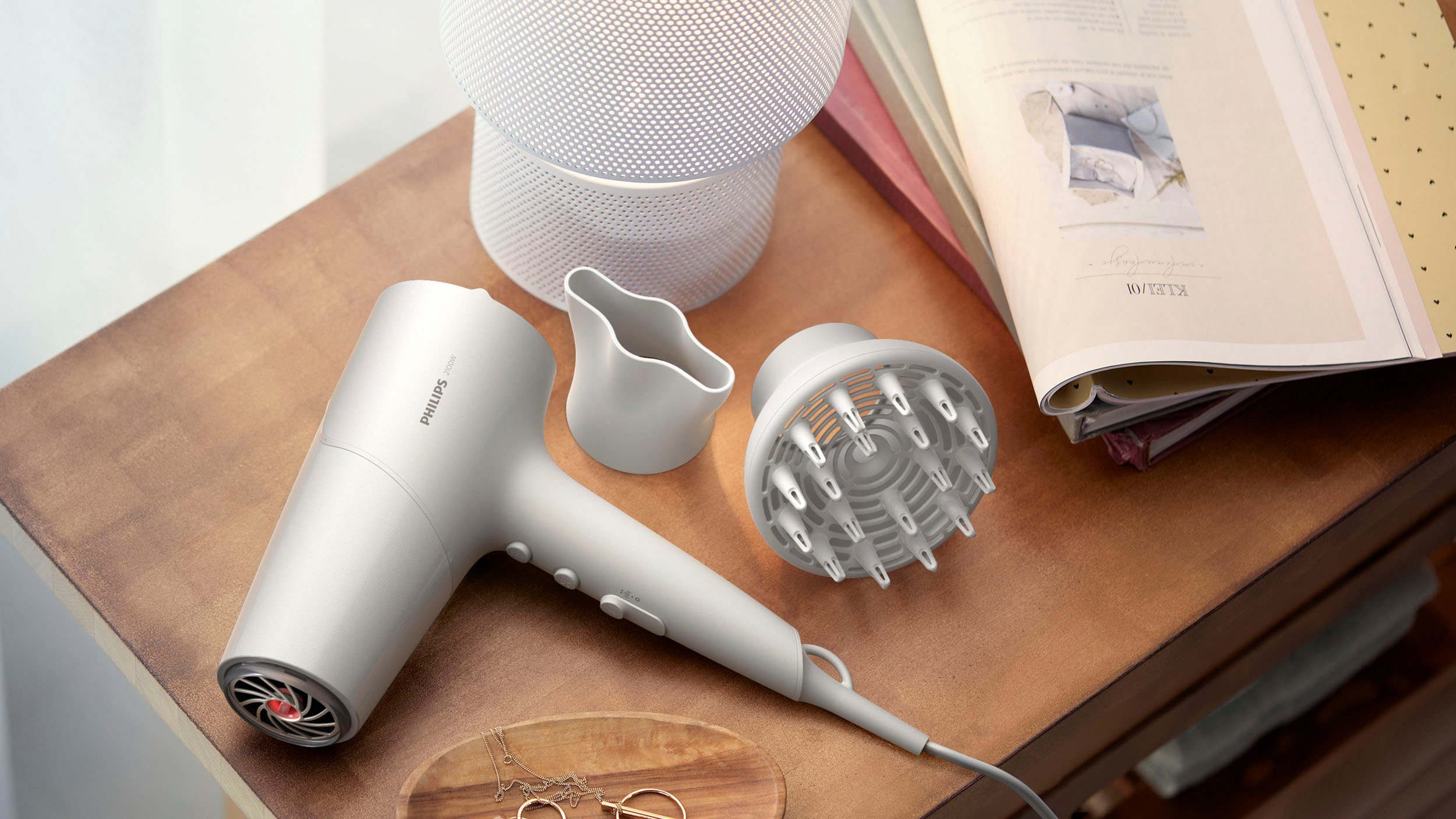 Philips Haardroger Series 5000 BHD501/20 met thermoshield technologie, 3 warmte- en 2 snelheidsstanden