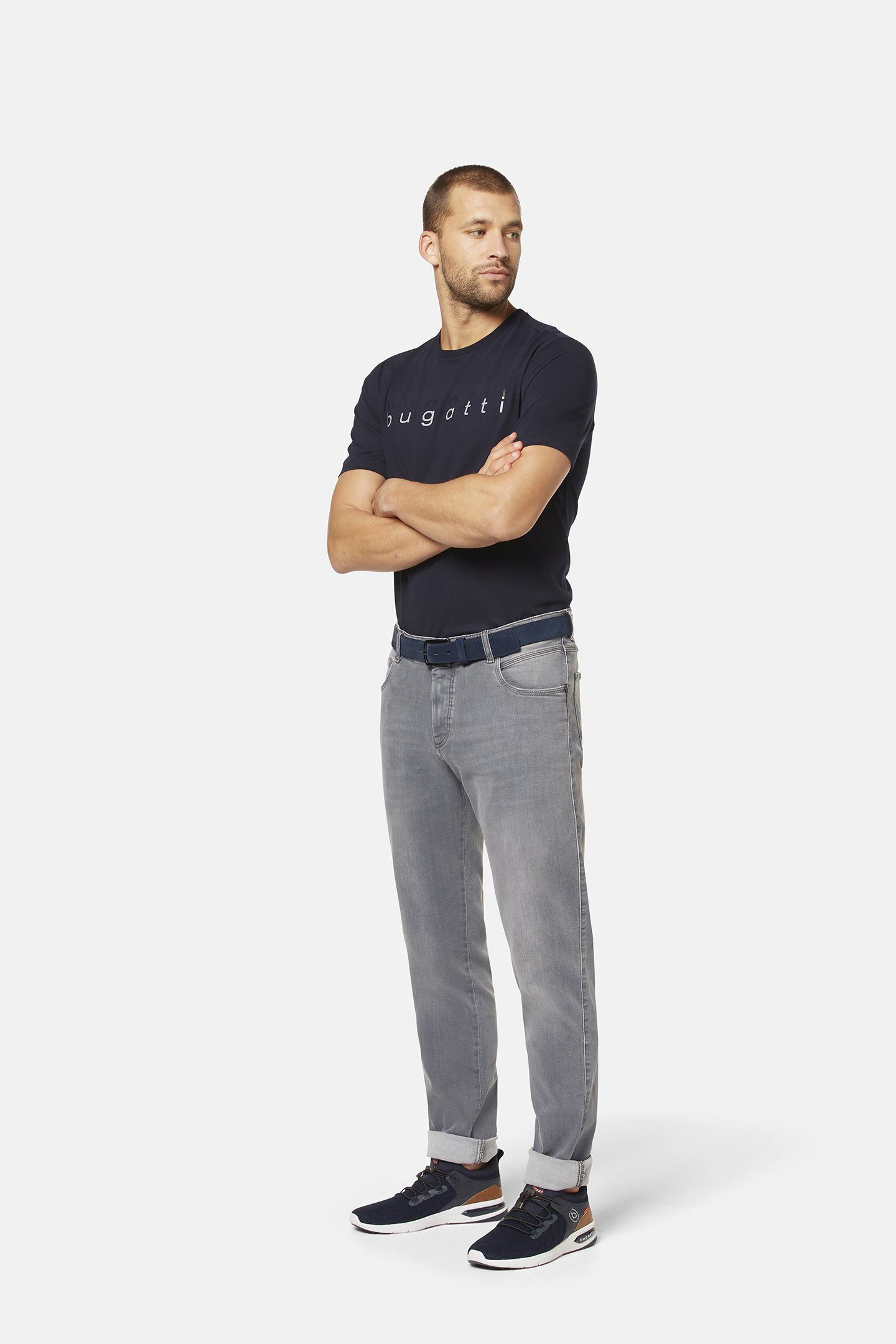 Bugatti 5-pocket jeans met power stretch
