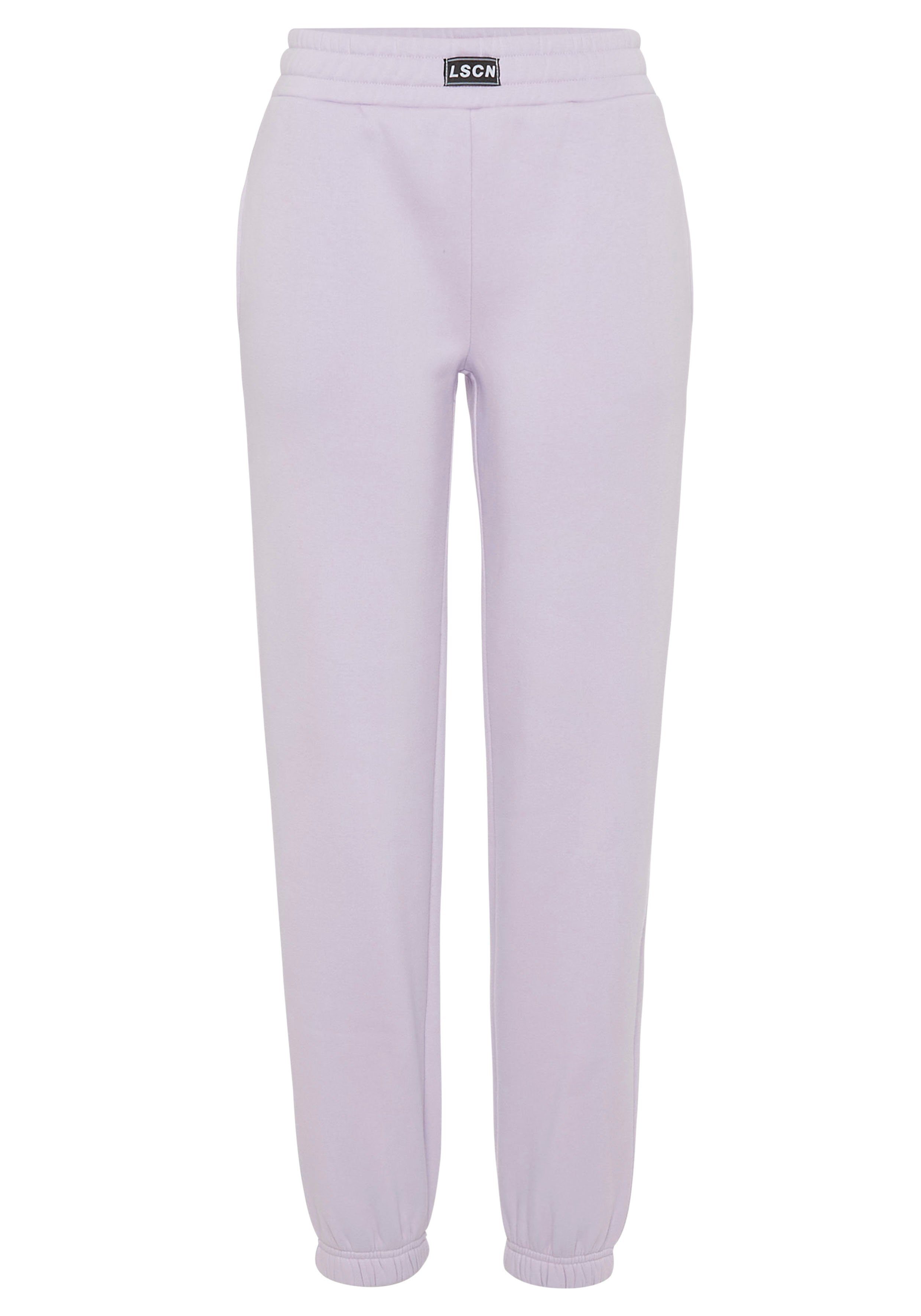 Lascana Joggingbroek met geribbelde tailleband, loungewear, loungepak
