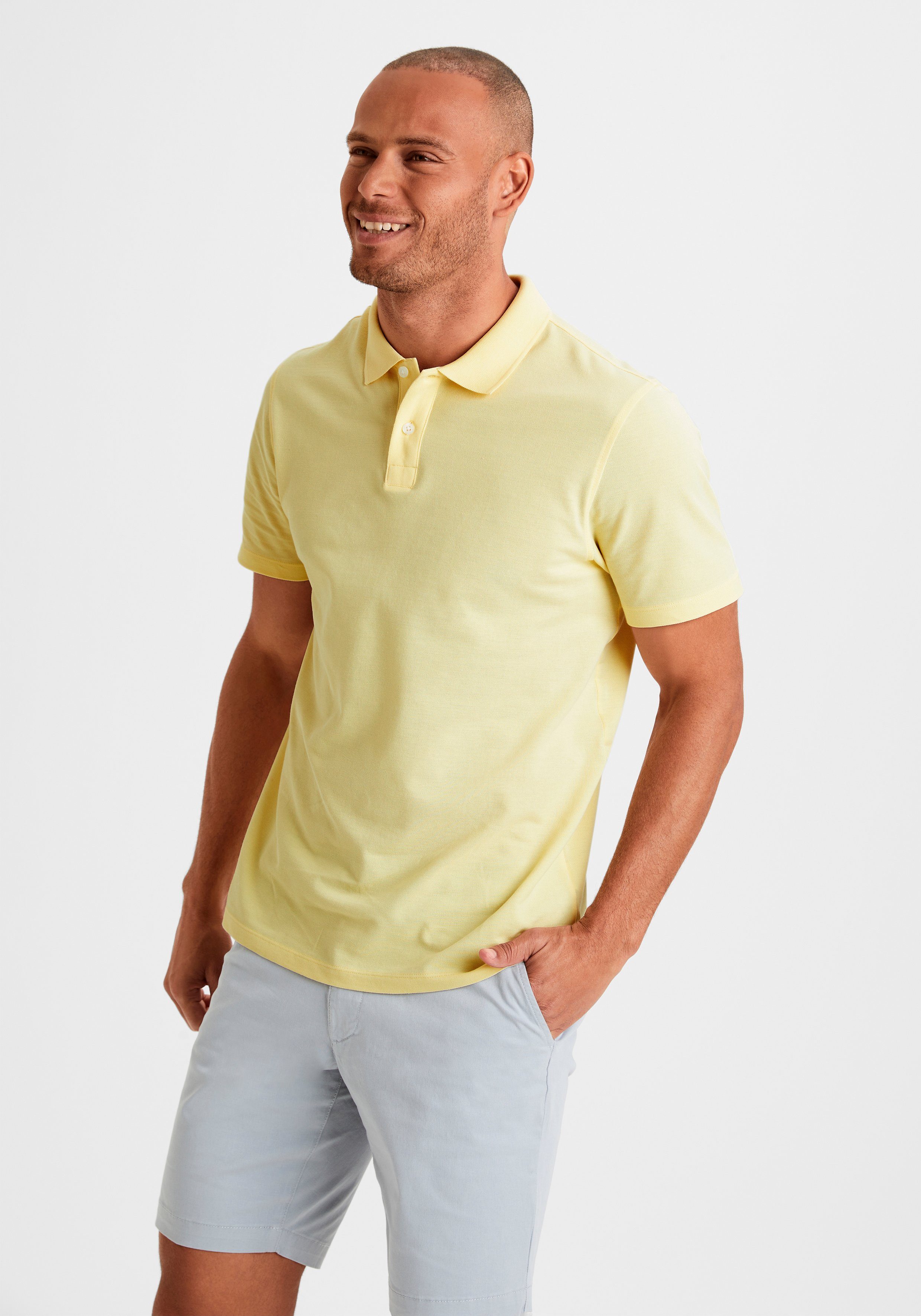 Beachtime Poloshirt Korte mouw, shirt met polokraag, katoen piqué
