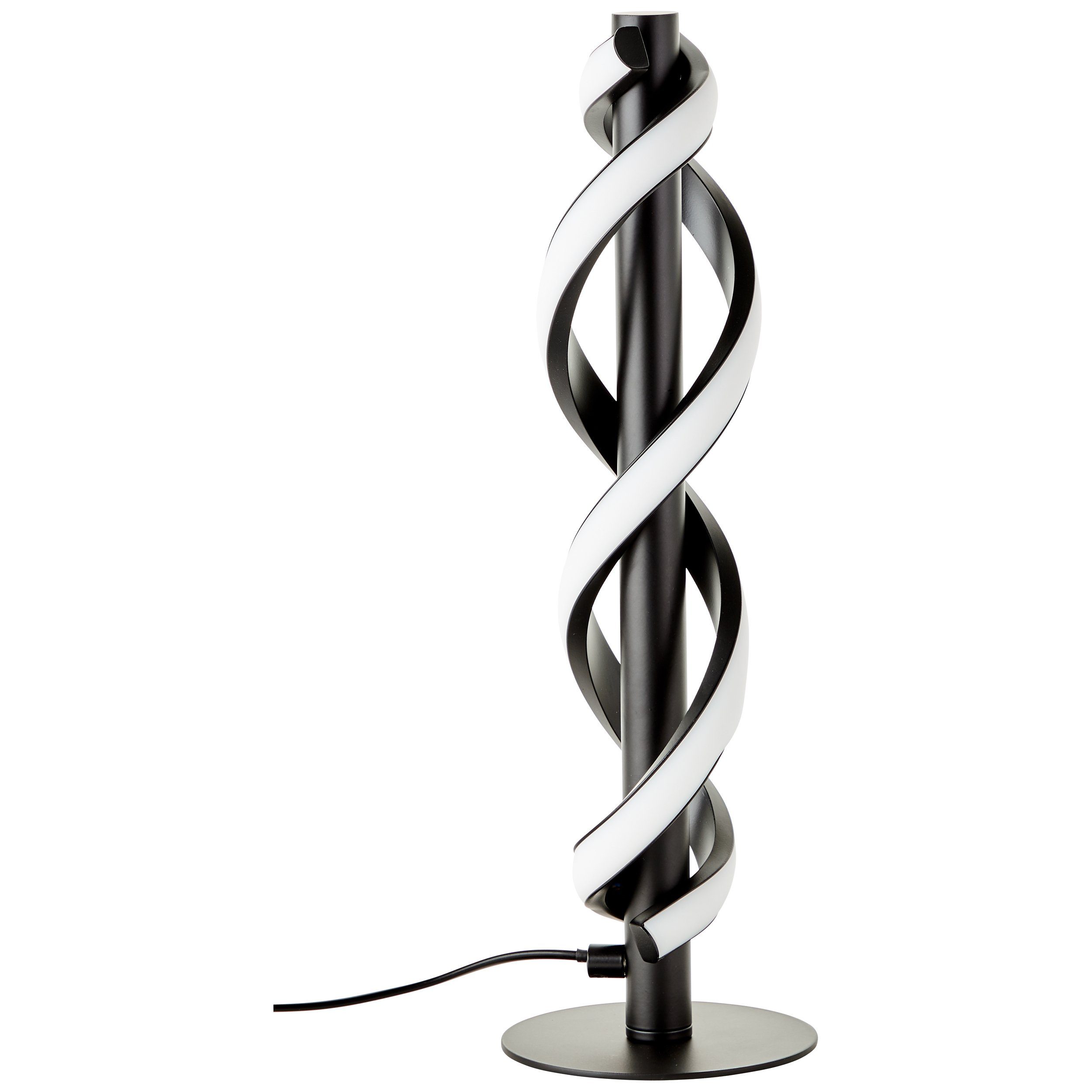 Brilliant Leuchten Led-tafellamp Amalie 1100 lm, hoogte 39 cm, ø 12 cm, metaal/kunststof, zwart
