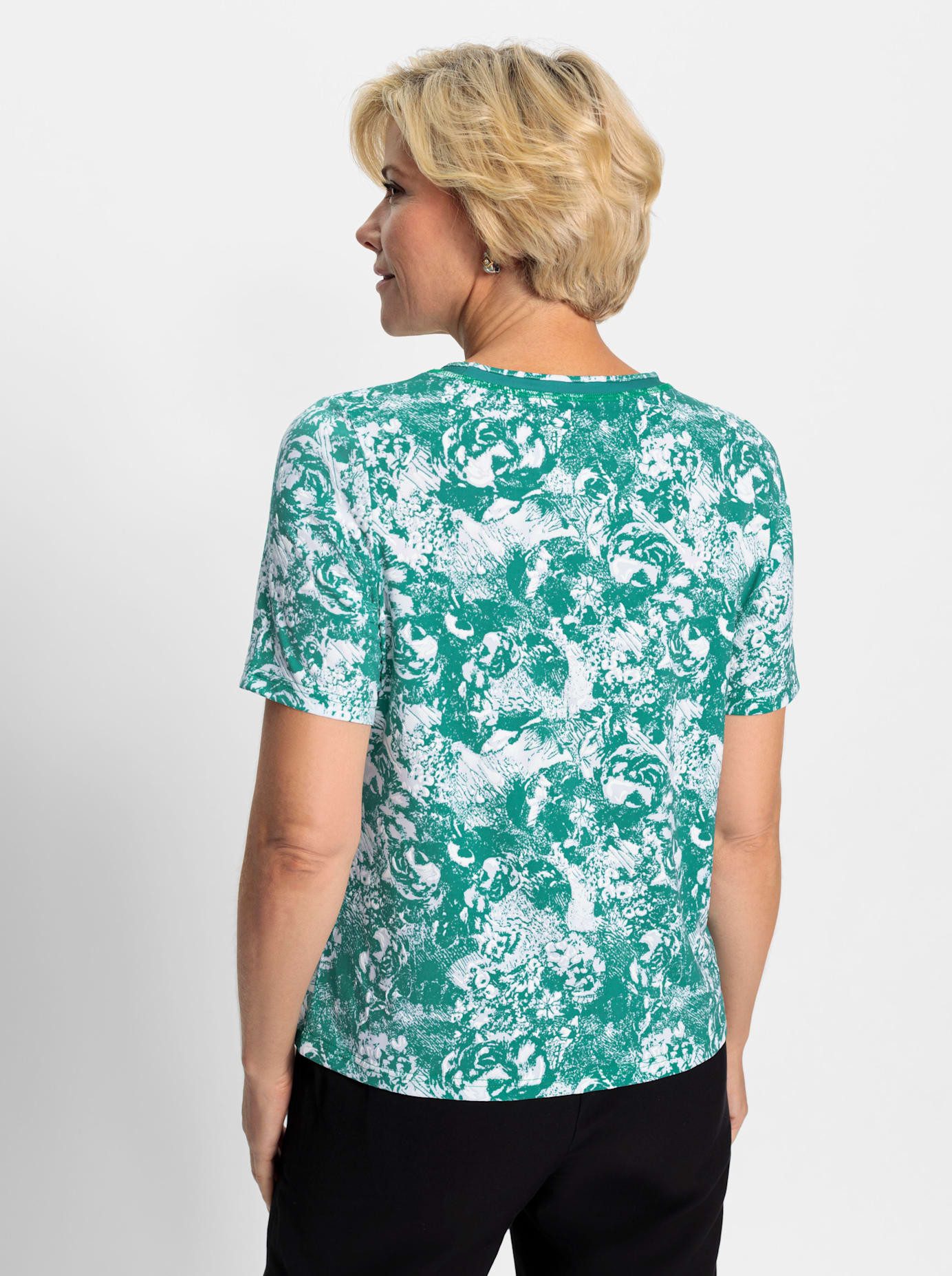 Classic Shirt met ronde hals Shirt (1-delig)