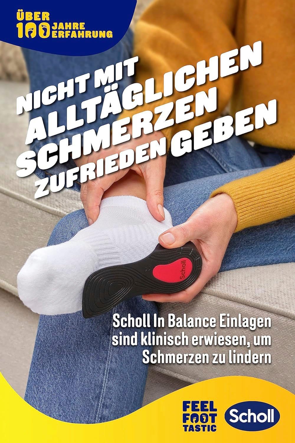 Scholl Inlegzolen In-Balance 3/4 bij pijn van knie tot hiel