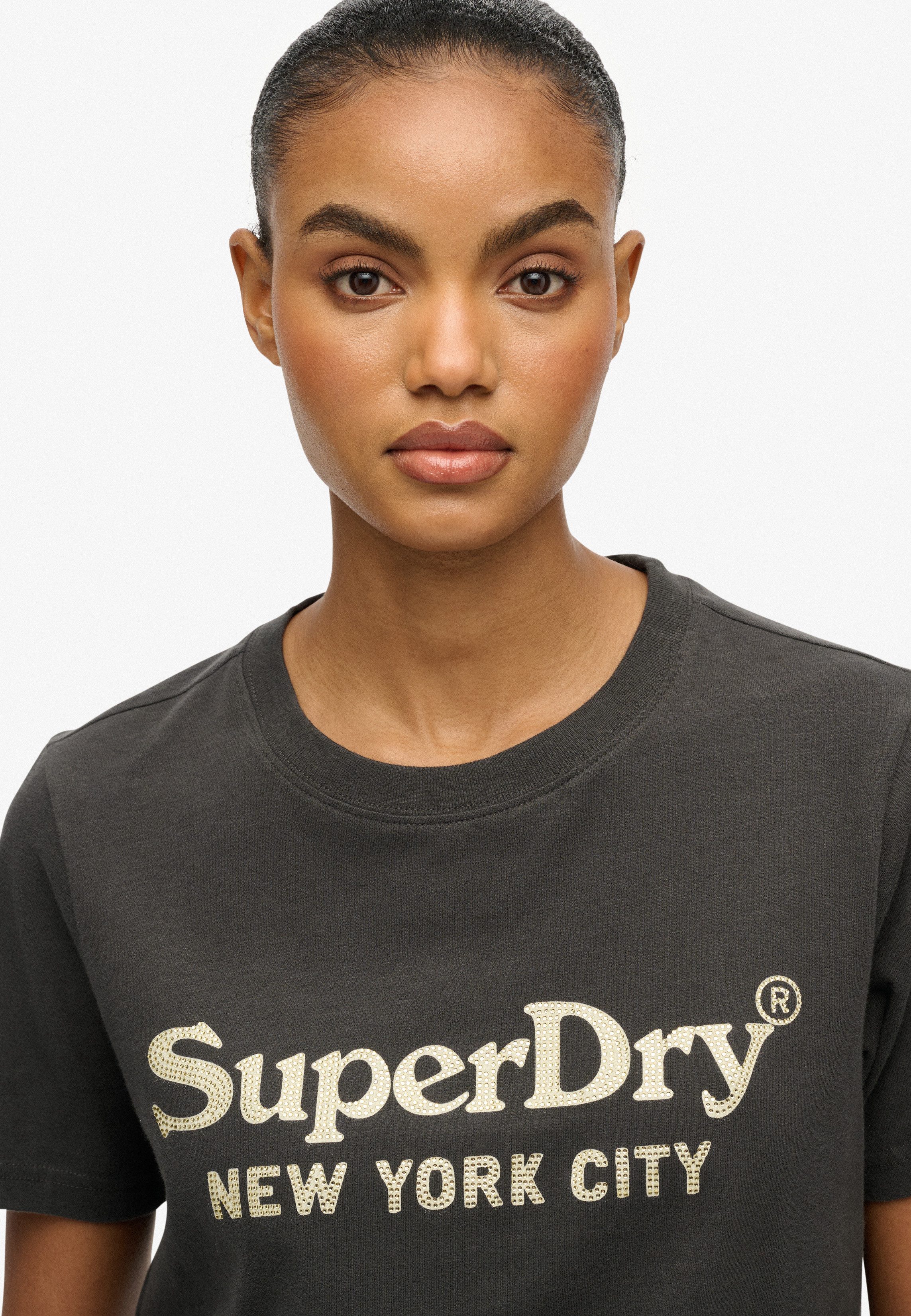 Superdry Shirt met print BRAND MARK RELAXED TEE
