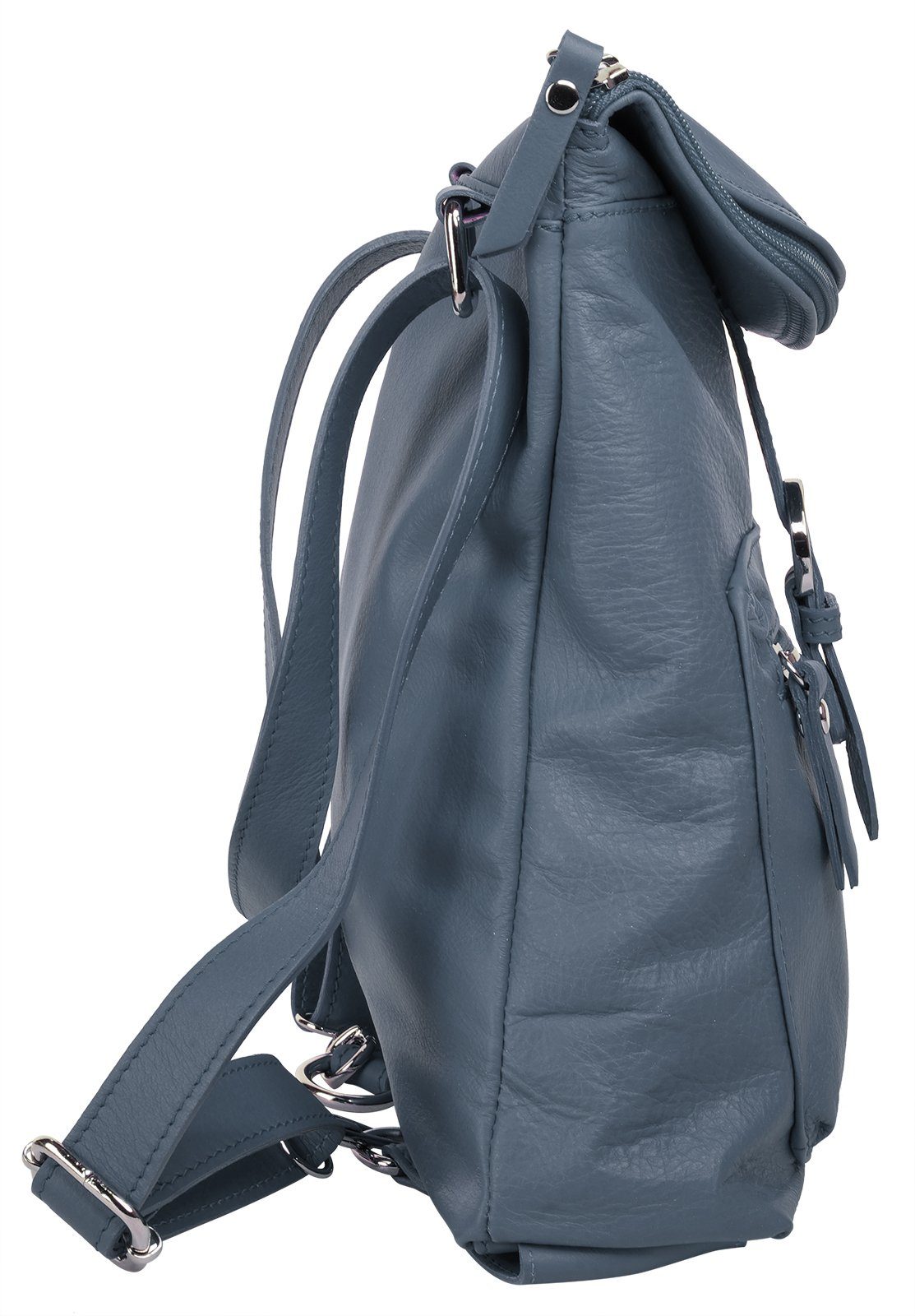 Forty Degrees Rugzak echt leer, made in italy