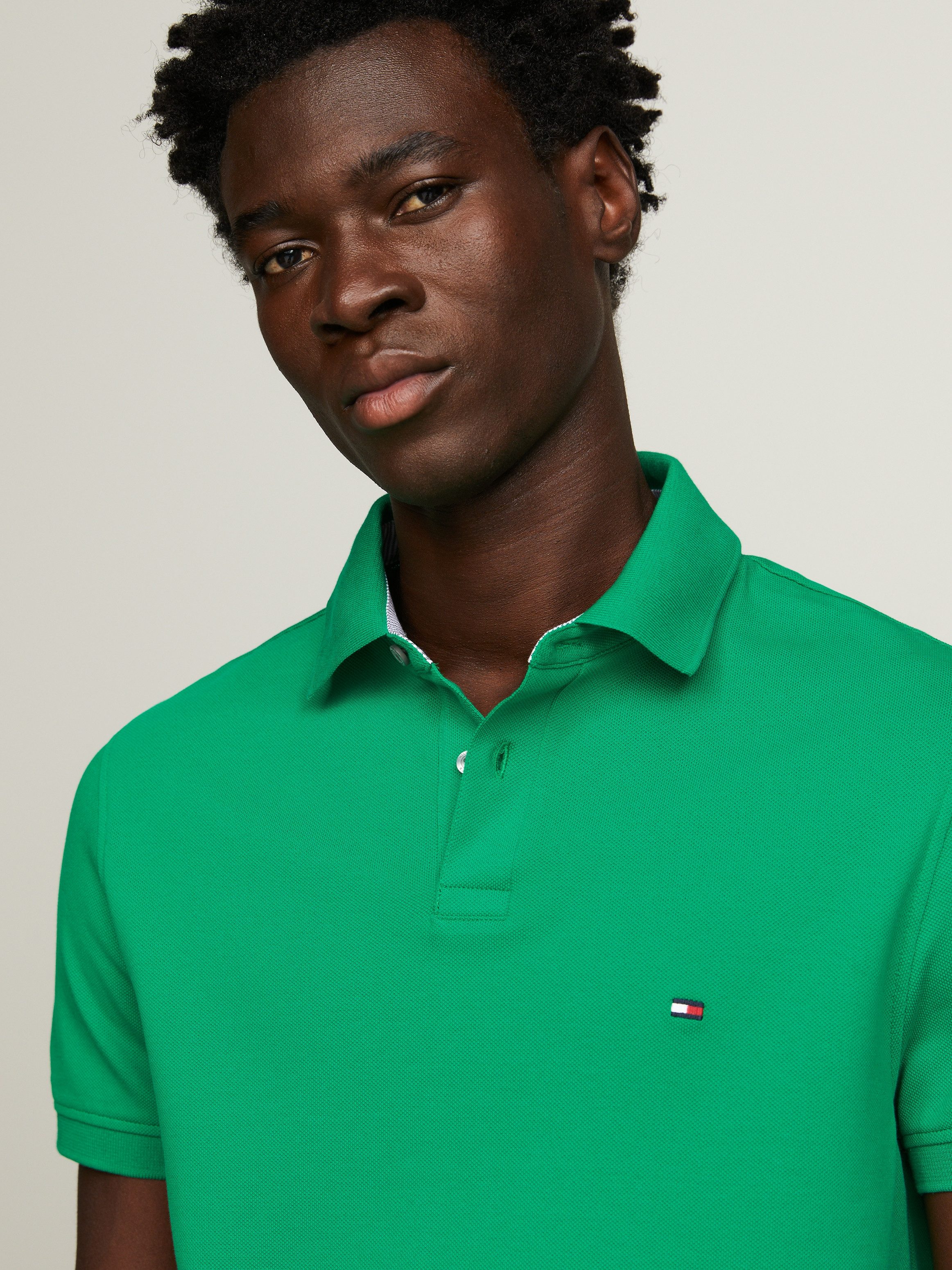 Tommy Hilfiger Poloshirt met tommy hilfiger contraststrepen in de kraag
